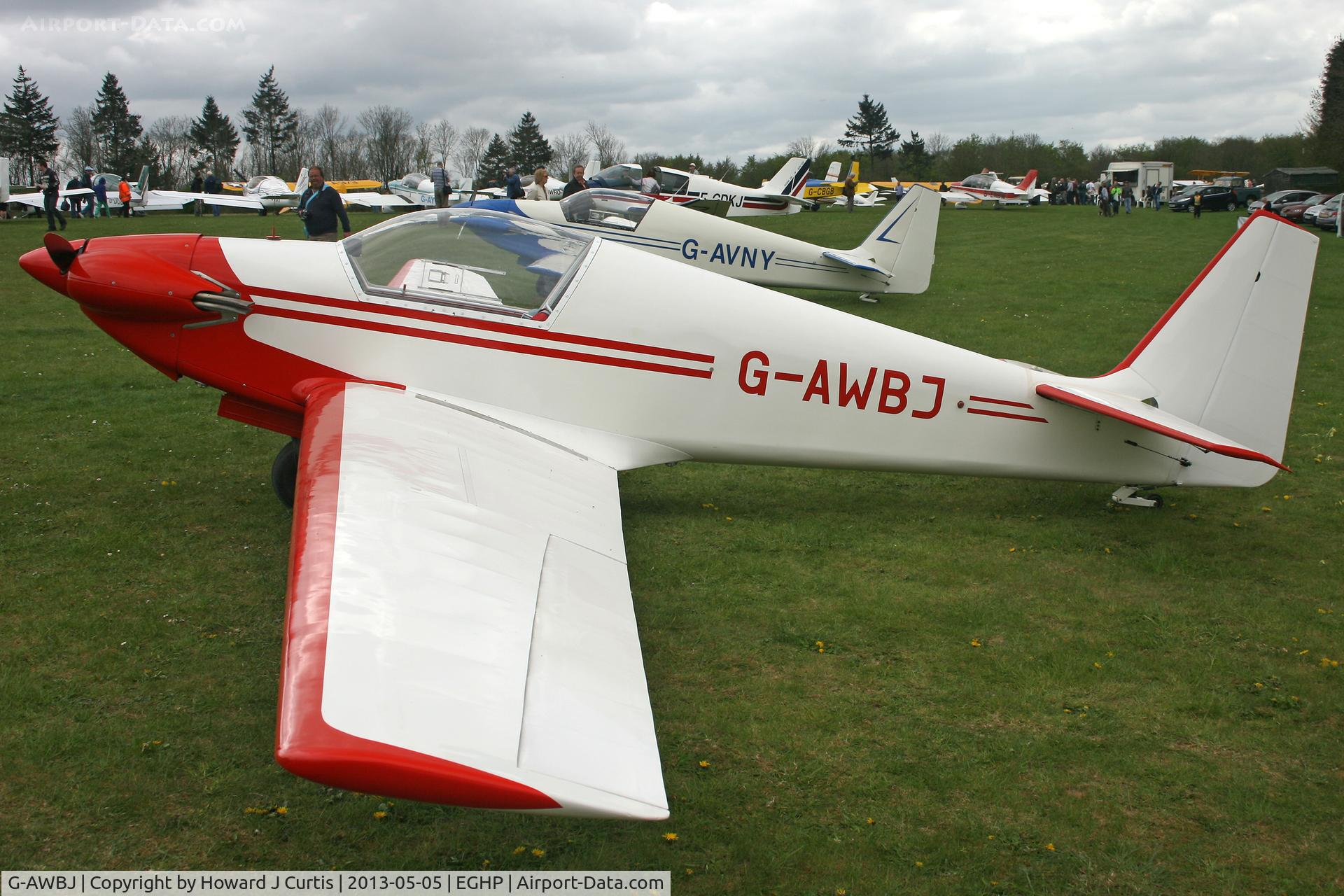 G-AWBJ, 1968 Sportavia-Putzer Fournier RF-4D C/N 4055, Privately owned, at the Microlight Trade Fair.