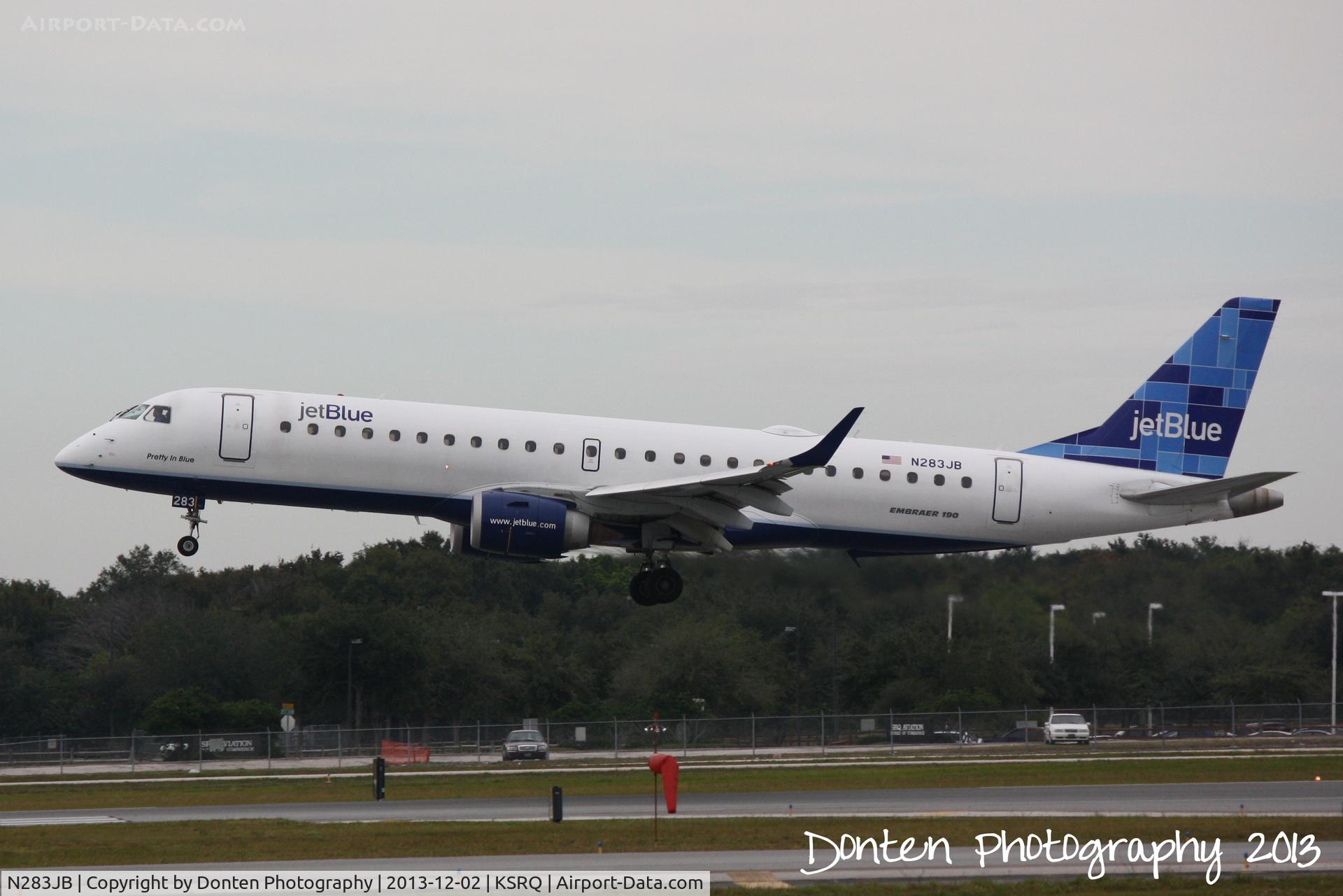 N283JB, 2007 Embraer 190AR (ERJ-190-100IGW) C/N 19000125, JetBlue Flight 741 (N283JB) 