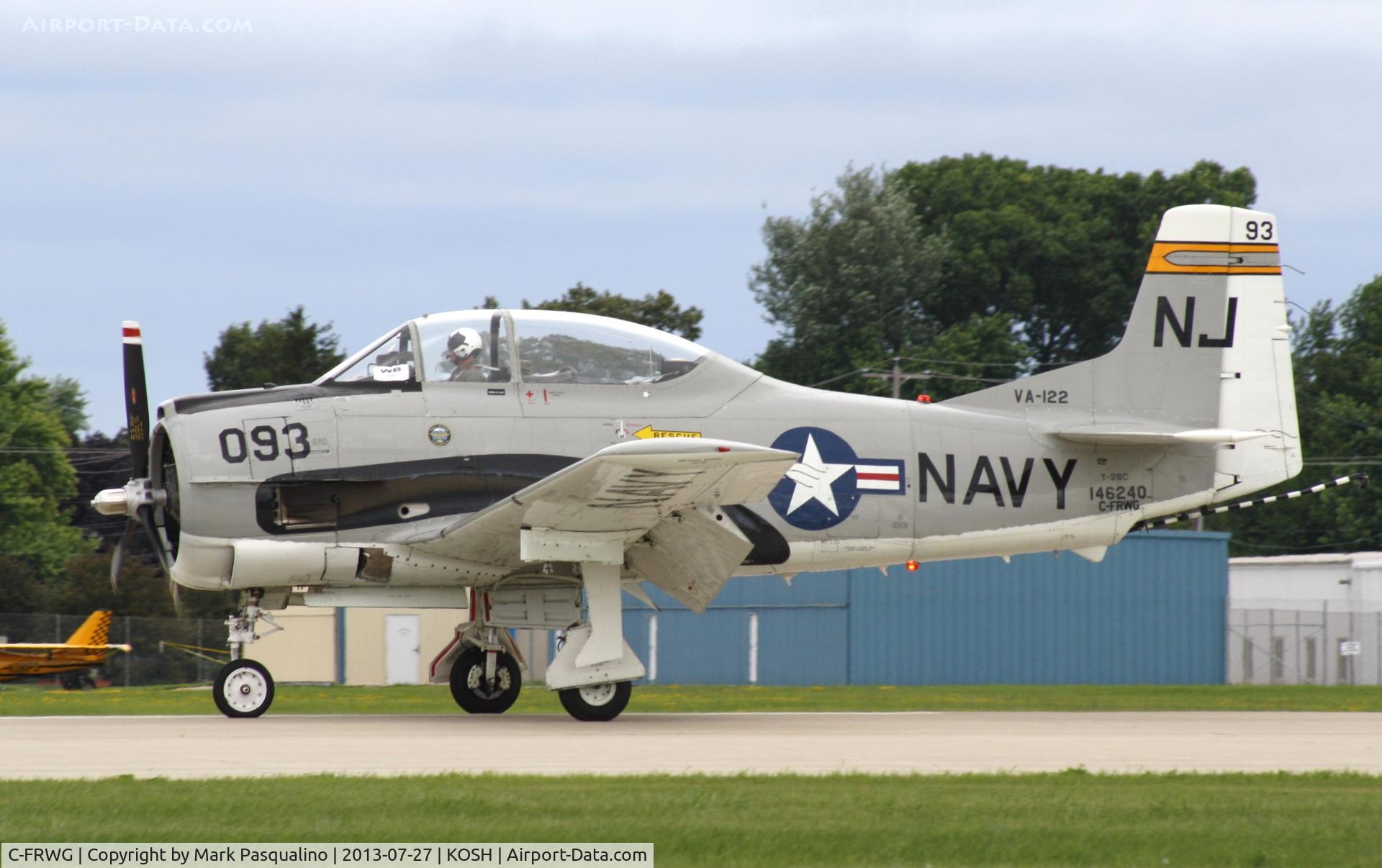 C-FRWG, North American T-28C Trojan C/N 252-3 (146240), North American T-28C