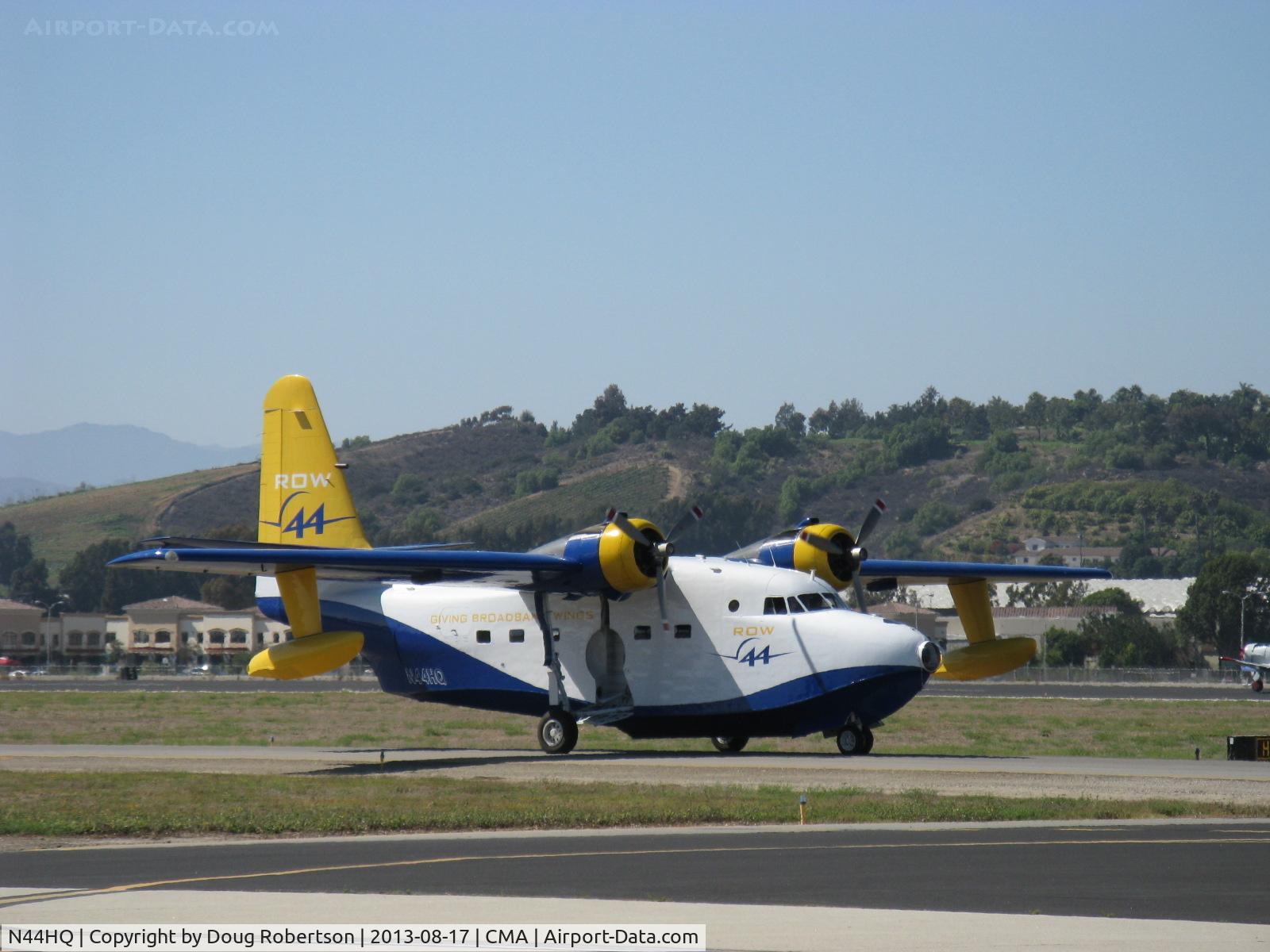N44HQ, 1950 Grumman HU-16B Albatross C/N G-99, 1950 Grumman HU-16B ALBATROSS 'Row 44', two Wright R-1820-76A 1,425 hp each, taxi
