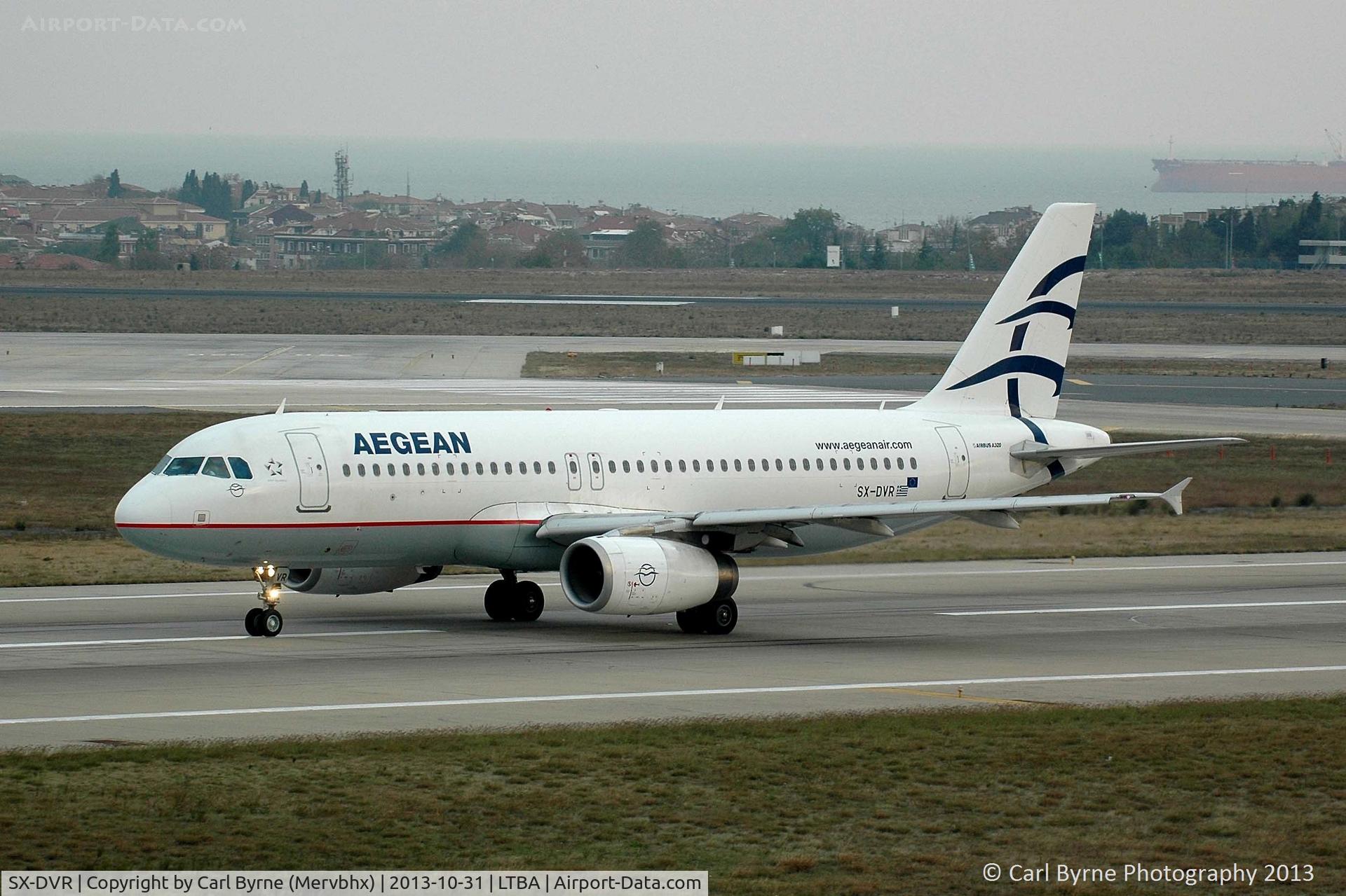 SX-DVR, 2008 Airbus A320-232 C/N 3714, Taken from the Fly Inn Shopping Mall.