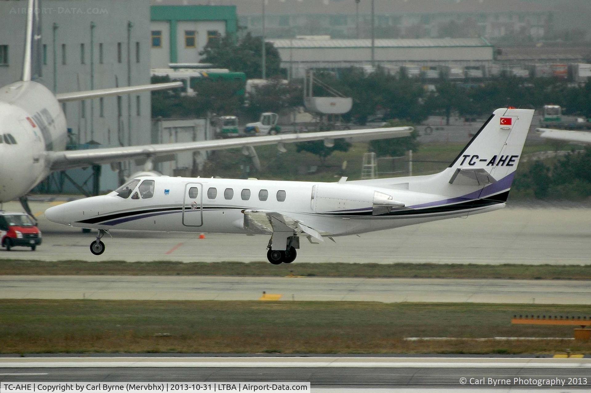 TC-AHE, 2005 Cessna 550 Citation Bravo C/N 550-1107, Taken from the Fly Inn Shopping Mall.