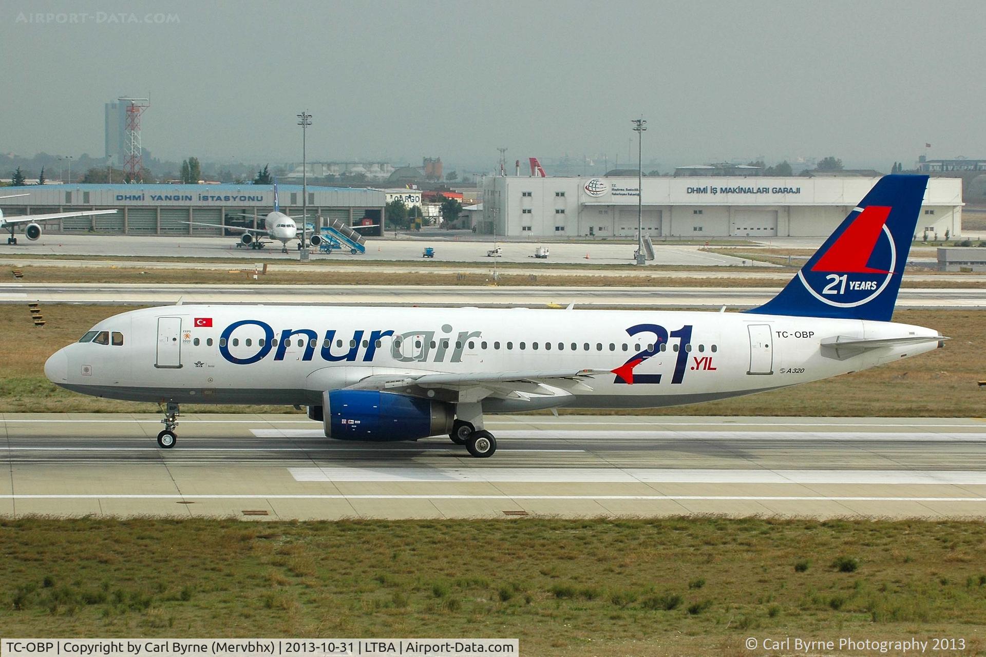 TC-OBP, 1994 Airbus A320-232 C/N 496, Taken from the Fly Inn Shopping Mall.