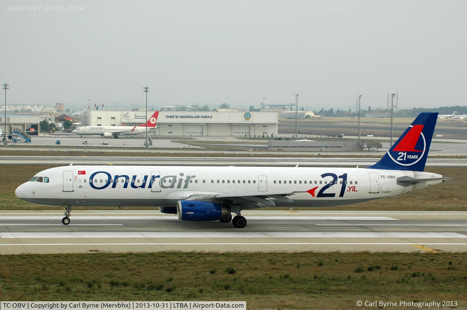 TC-OBV, 1998 Airbus A321-231 C/N 806, Taken from the Fly Inn Shopping Mall.