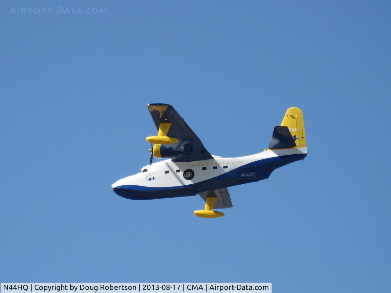 N44HQ, 1950 Grumman HU-16B Albatross C/N G-99, 1950 Grumman HU-16B ALBATROSS 'Row 44', two Wright R-1820-76A 1,425 Hp each, another pass over 26
