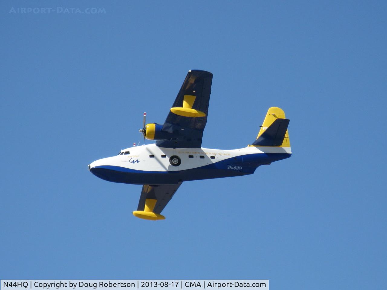 N44HQ, 1950 Grumman HU-16B Albatross C/N G-99, 1950 Grumman HU-16B ALBATROSS 'Row 44', two Wright R-1820-76A 1,425 hp each, pass over 26