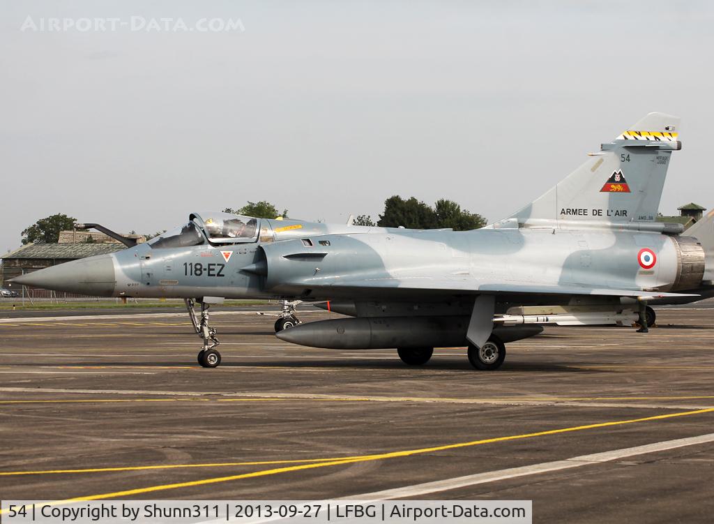 54, Dassault Mirage 2000-5F C/N 246, Participant of the Cognac AFB Spotter Day 2013... Re-coded as 118-EZ and also with additional Tiger 2013 marks on tail....
