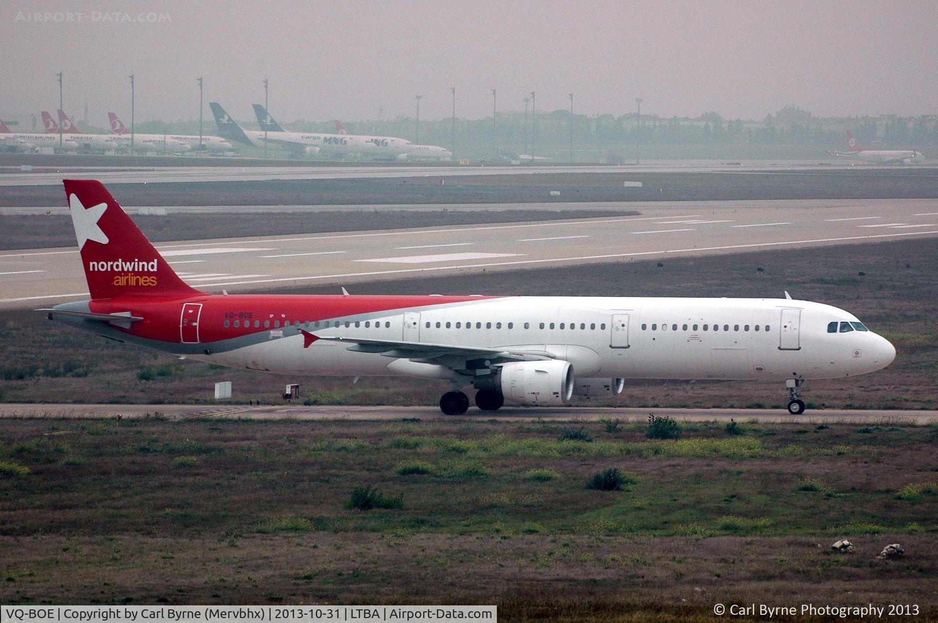 VQ-BOE, 2000 Airbus A321-211 C/N 1219, Taken from the Radisson Blu hotel.