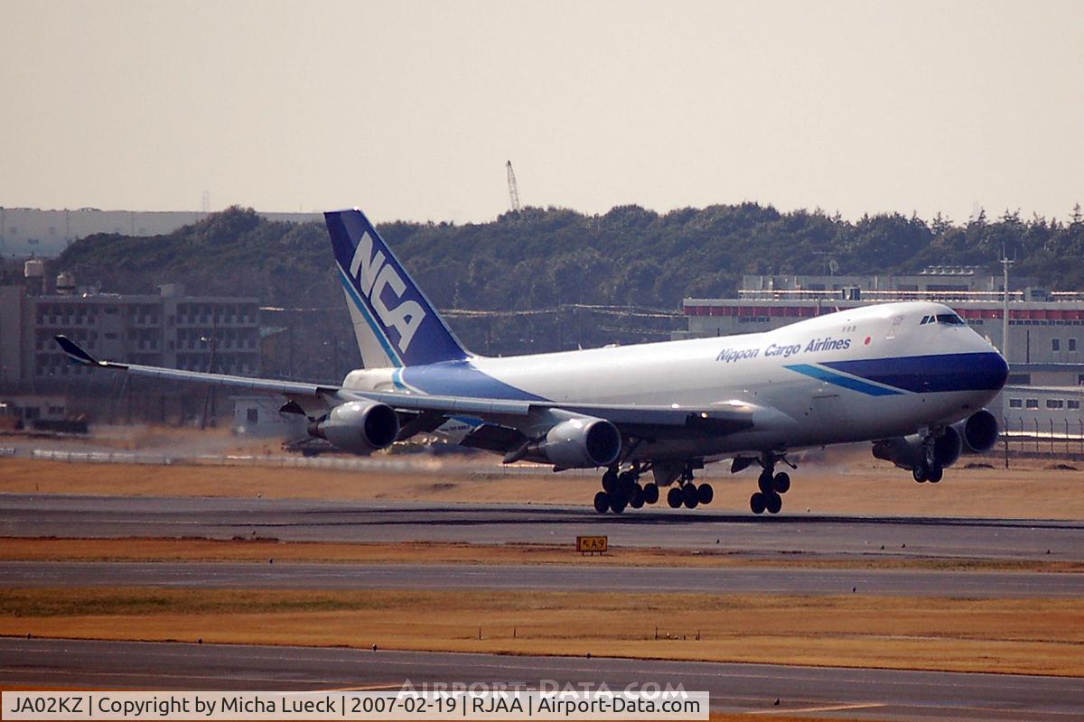 JA02KZ, 2005 Boeing 747-481F (SCD) C/N 34017, At Narita