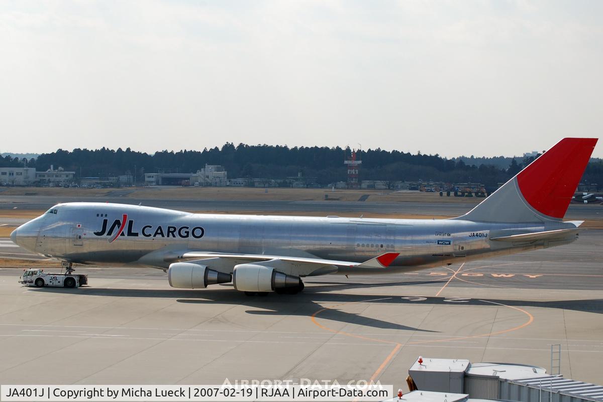 JA401J, 2004 Boeing 747-446F (SCD) C/N 33748, At Narita