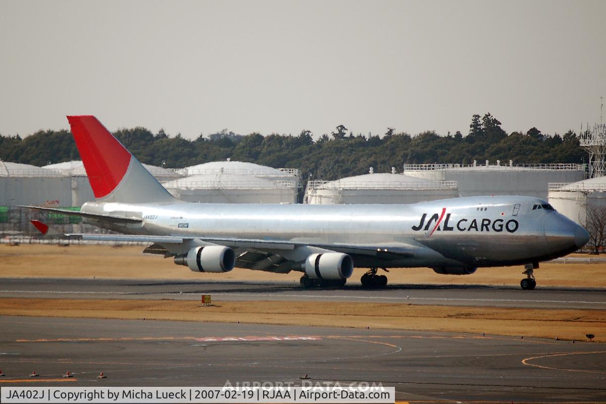 JA402J, 2004 Boeing 747-446F C/N 33749, At Narita
