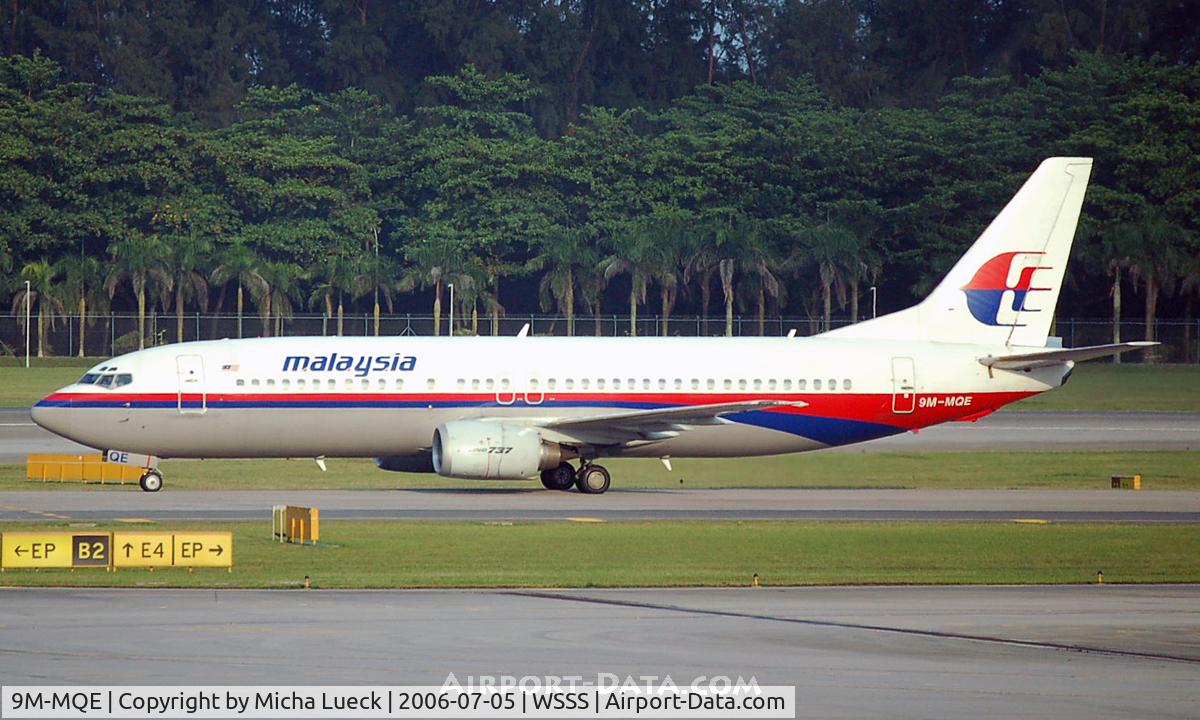 9M-MQE, Boeing 737-4H6 C/N 26462, At Changi