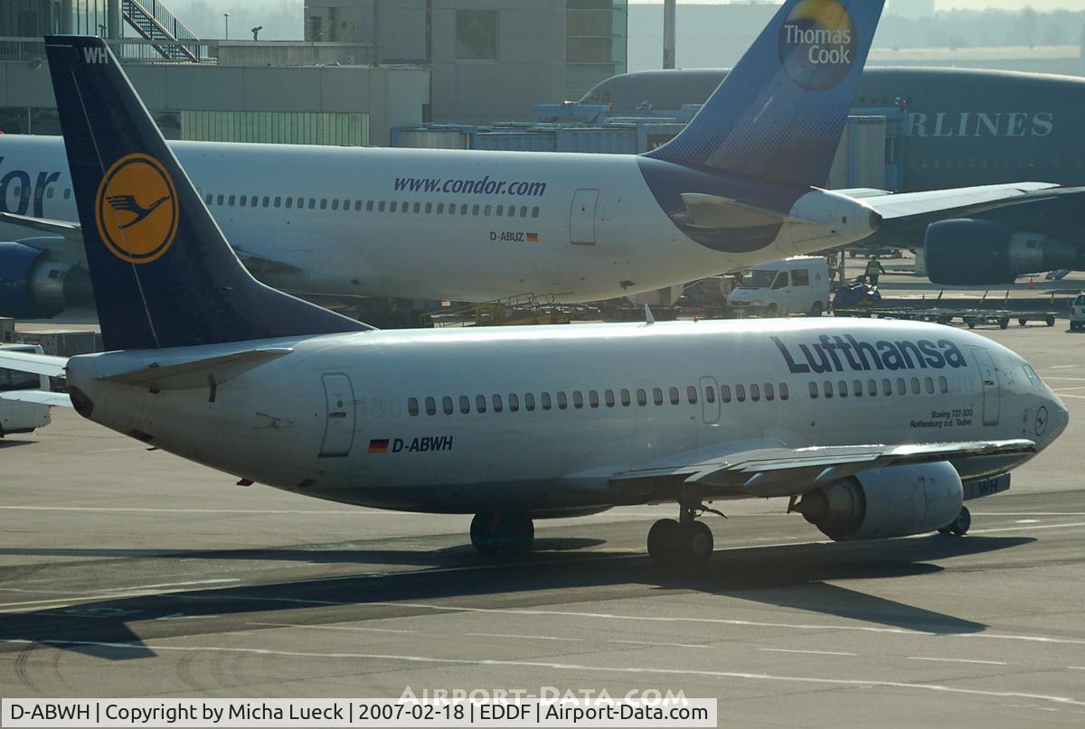 D-ABWH, 1989 Boeing 737-330 C/N 24284, At Frankfurt