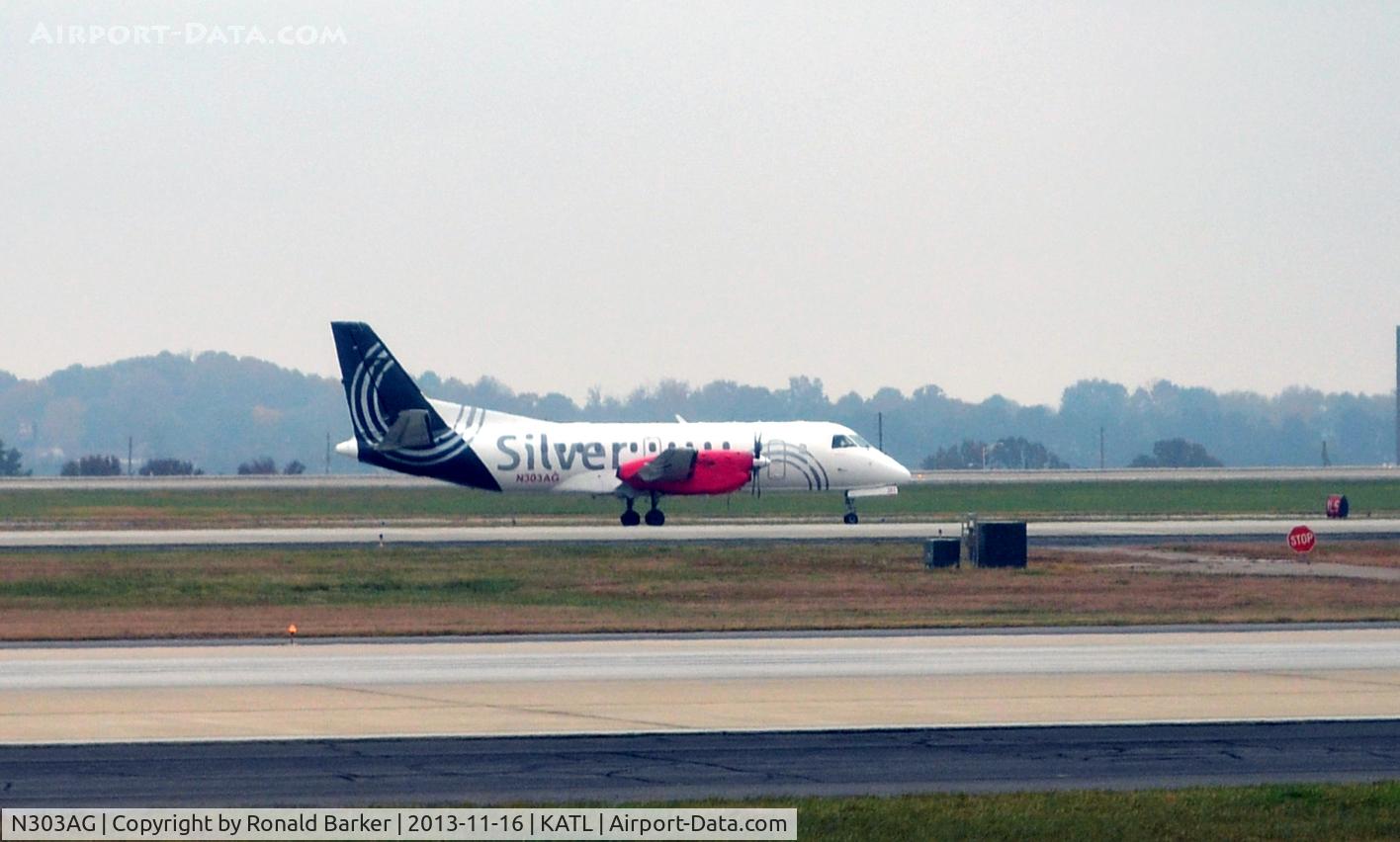 N303AG, 1997 Saab 340B C/N 340B-414, Taxi Atlanta