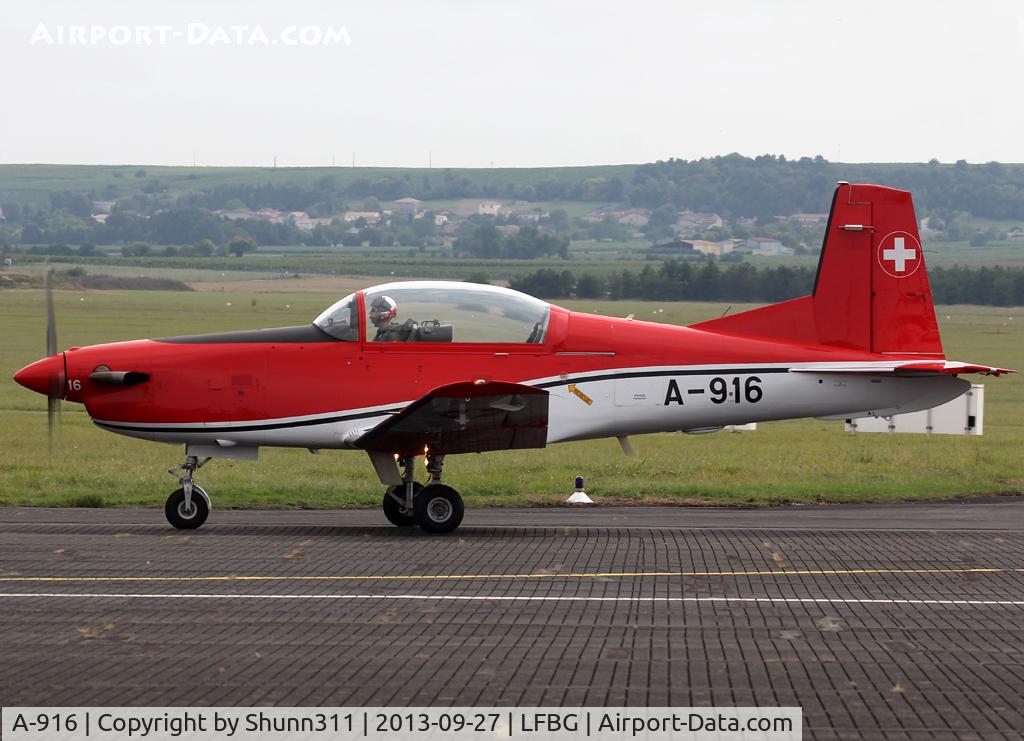 A-916, 1983 Pilatus PC-7 Turbo Trainer C/N 324, Participant of the Cognac AFB Spotter Day 2013