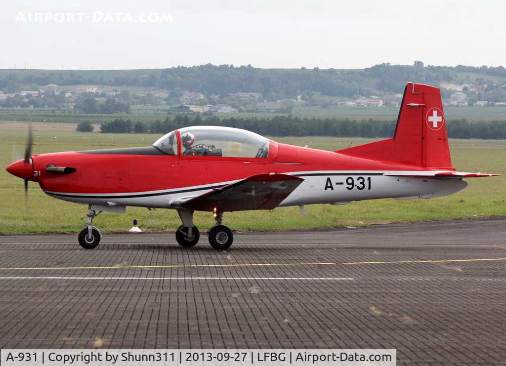 A-931, 1983 Pilatus PC-7 Turbo Trainer C/N 339, Participant of the Cognac AFB Spotter Day 2013