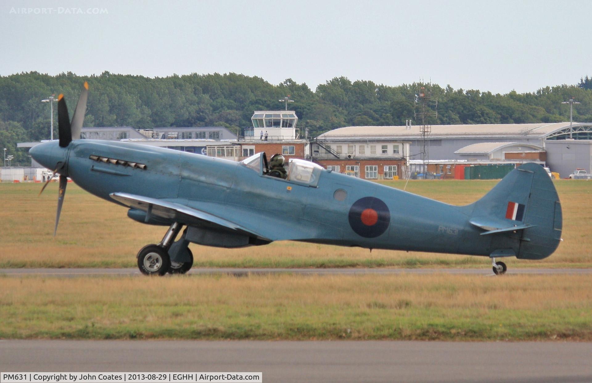 PM631, 1945 Supermarine 389 Spitfire PR.XIX C/N 6S/683528, Taxiing to park at CTC
