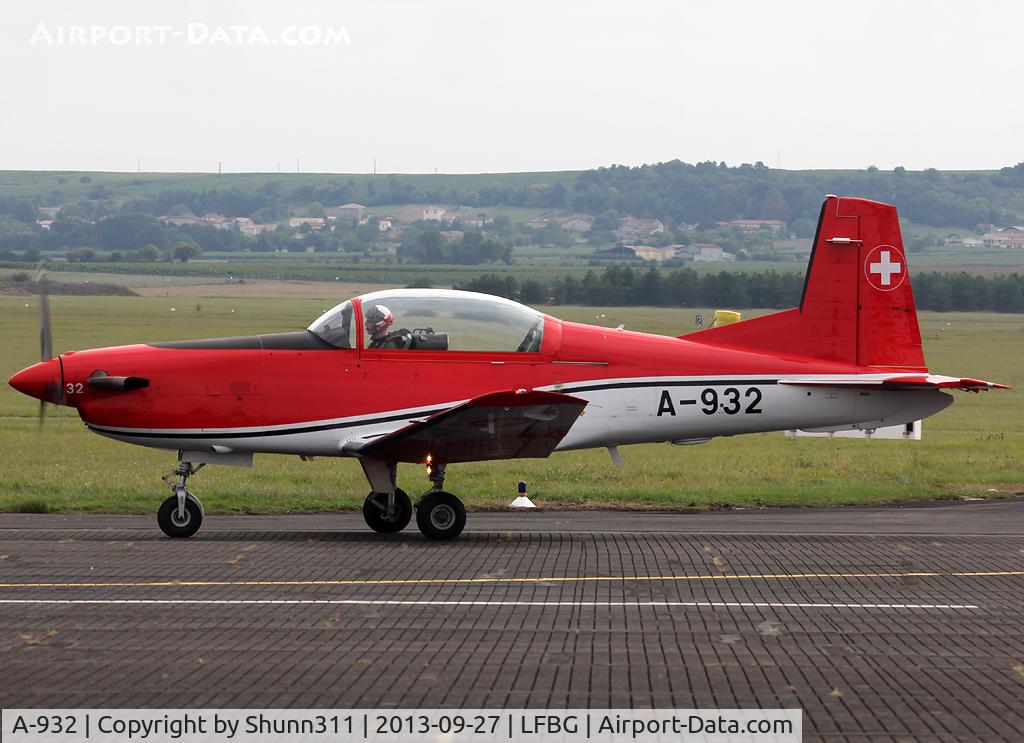 A-932, 1983 Pilatus PC-7 Turbo Trainer C/N 340, Participant of the Cognac AFB Spotter Day 2013