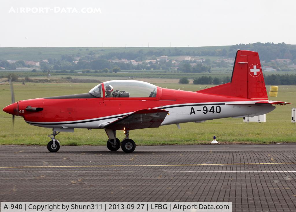A-940, Pilatus PC-7 Turbo Trainer C/N 348, Participant of the Cognac AFB Spotter Day 2013