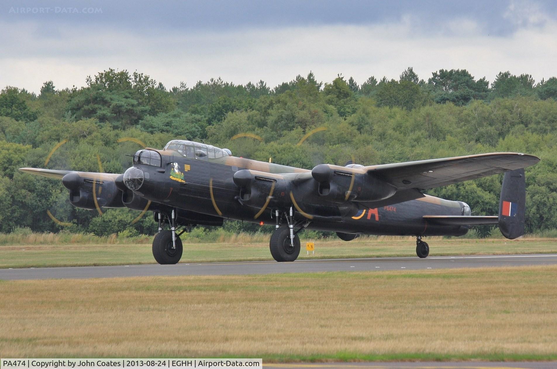 PA474, 1945 Avro 683 Lancaster B1 C/N VACH0052/D2973, About to depart to another display