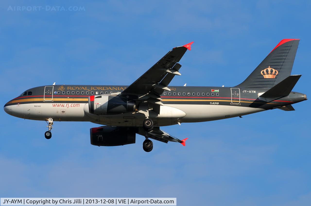 JY-AYM, 2008 Airbus A319-132 C/N 3685, Royal Jordanian