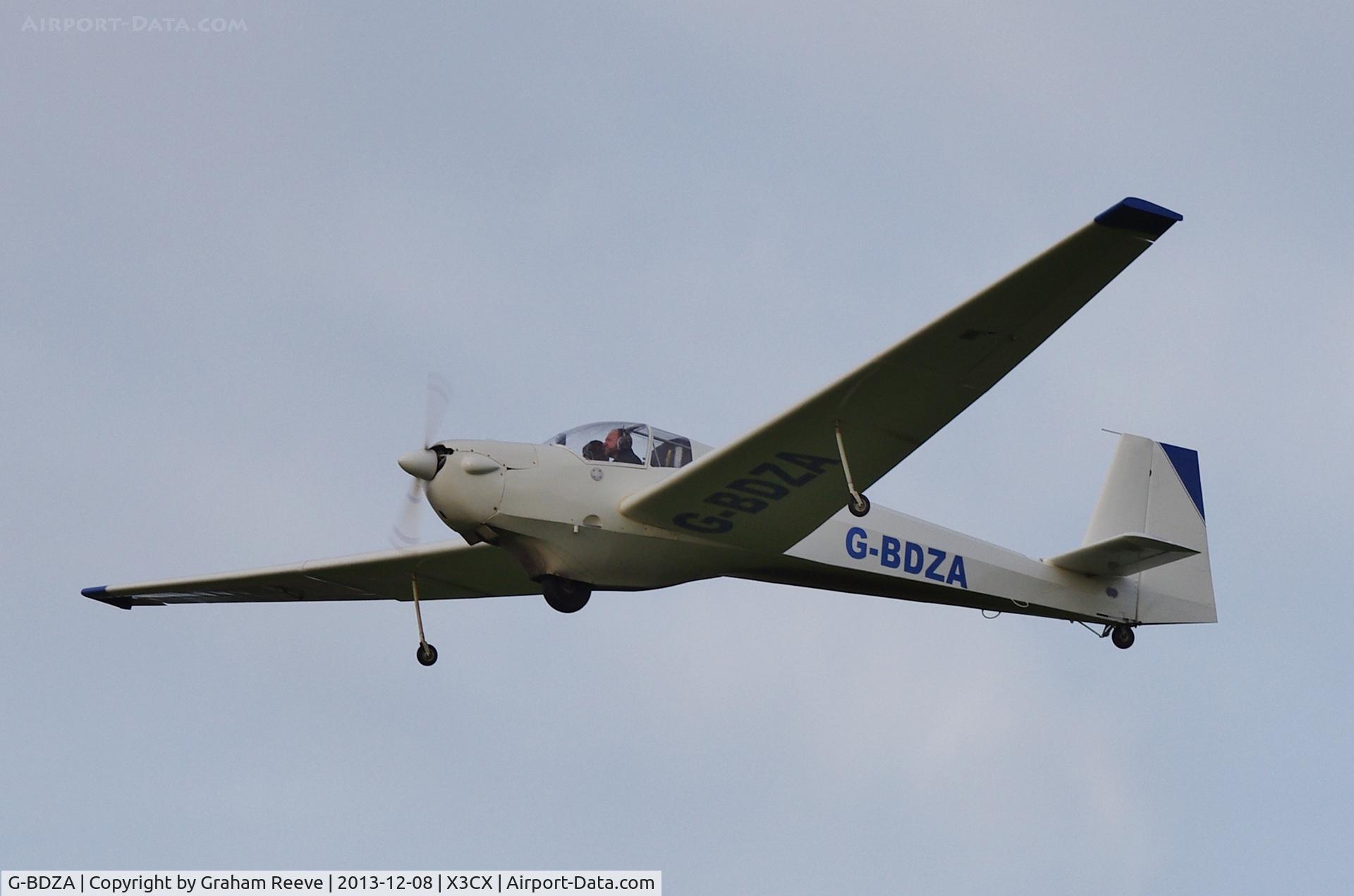 G-BDZA, 1976 Scheibe SF-25E Super Falke C/N 4320, Just airbourne.