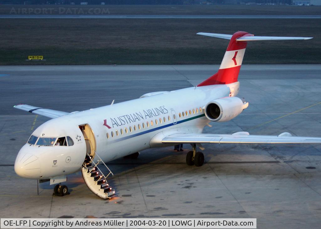 OE-LFP, Fokker 70 (F-28-0070) C/N 11560, Old livery.
