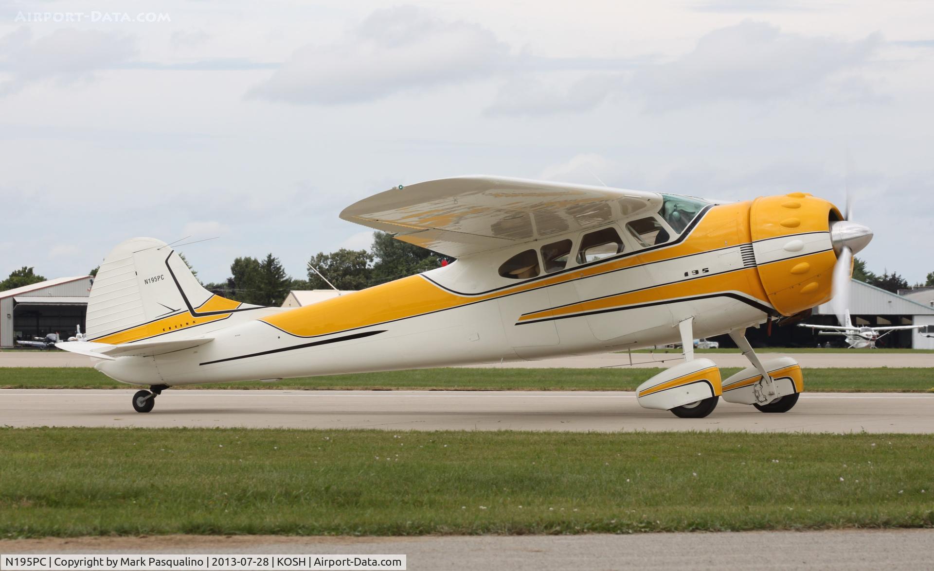 N195PC, 1954 Cessna 195B Businessliner C/N 16140, Cessna 195B