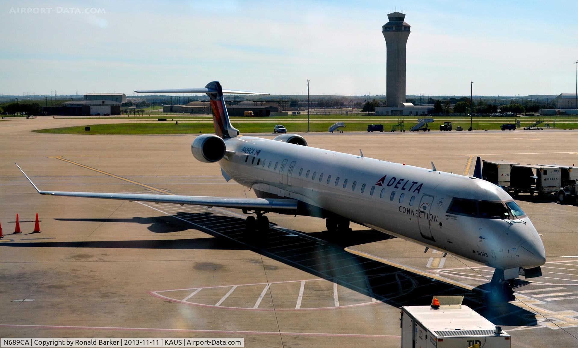 N689CA, 2007 Bombardier CRJ-900ER (CL-600-2D24) C/N 15133, Gate 5, Austin