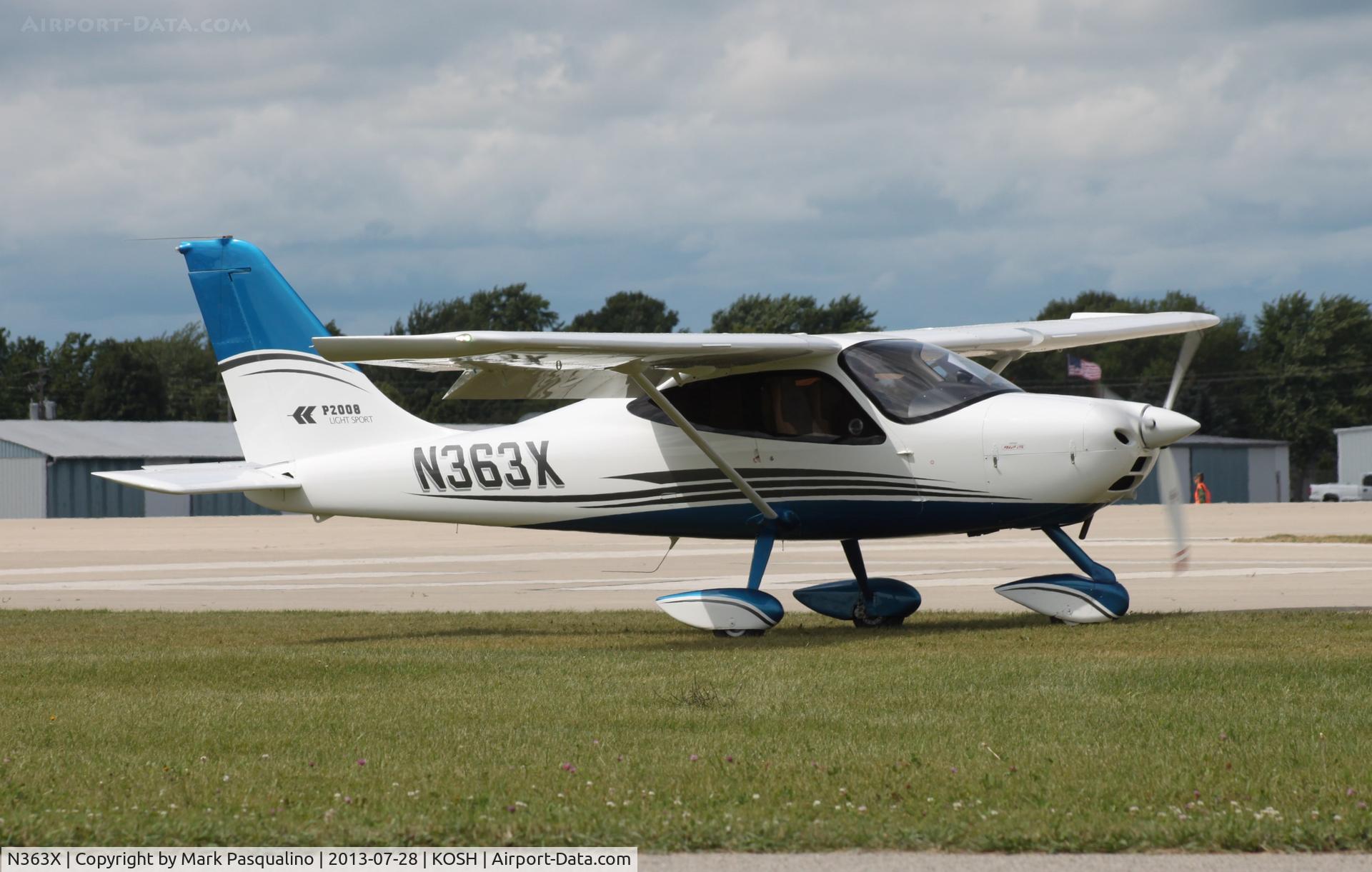 N363X, 2012 Tecnam P-2008 C/N 070, Tecnam P-2008