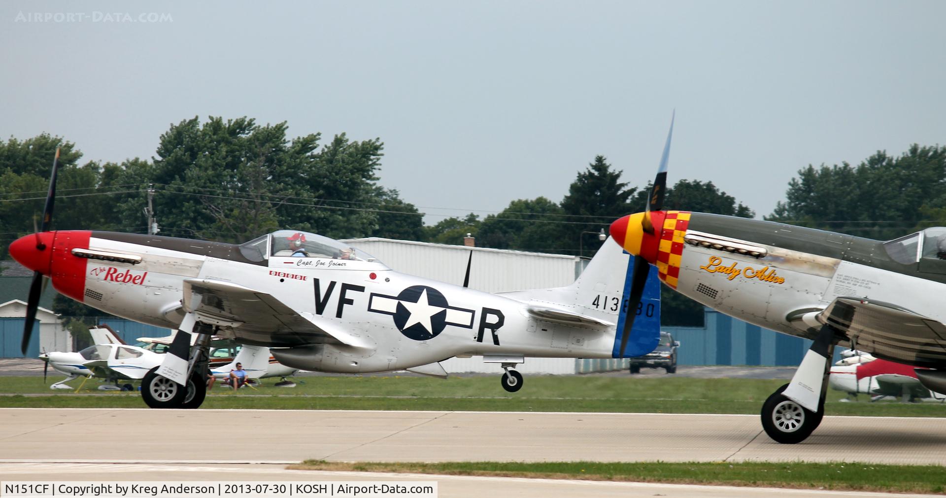 N151CF, 1944 North American P-51D Mustang C/N 44-84933N, EAA AirVenture 2013