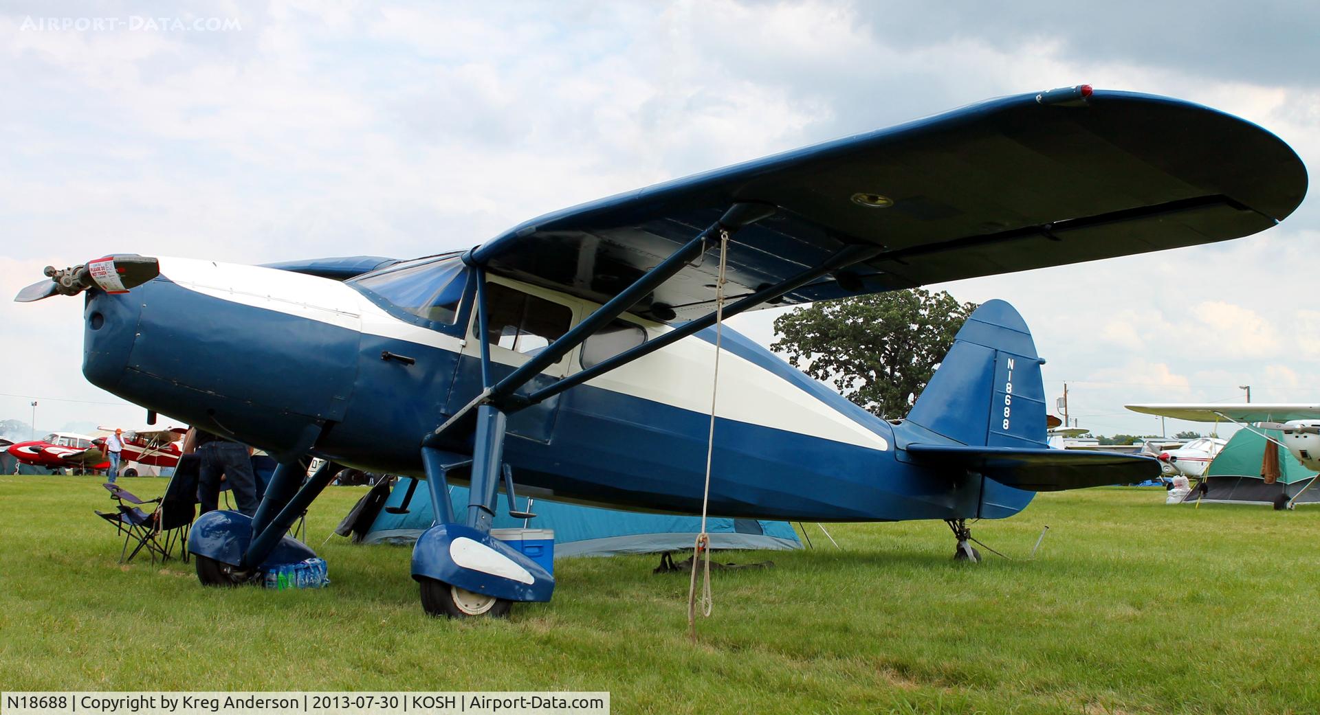 N18688, 1939 Fairchild 24R-46 C/N W-101, EAA AirVenture 2013