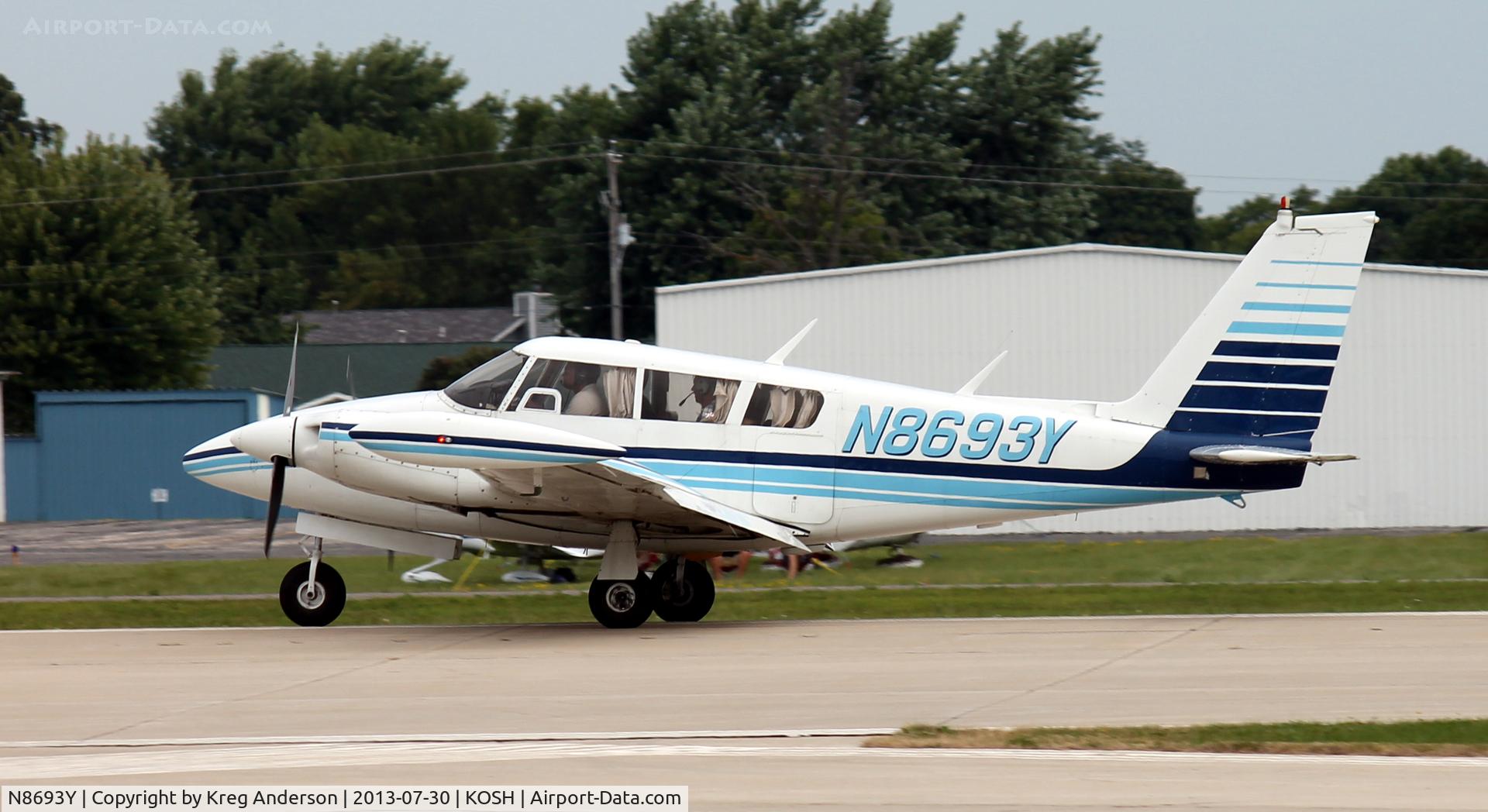 N8693Y, 1969 Piper PA-30 Twin Comanche C/N 30-1839, EAA AirVenture 2013