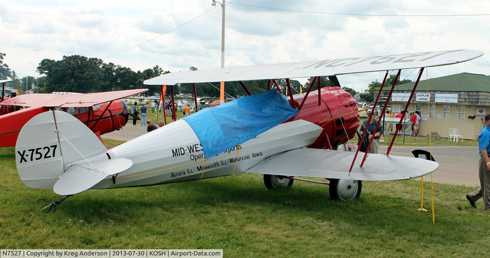 N7527, 1928 Waco CTO C/N A-33, EAA AirVenture 2013