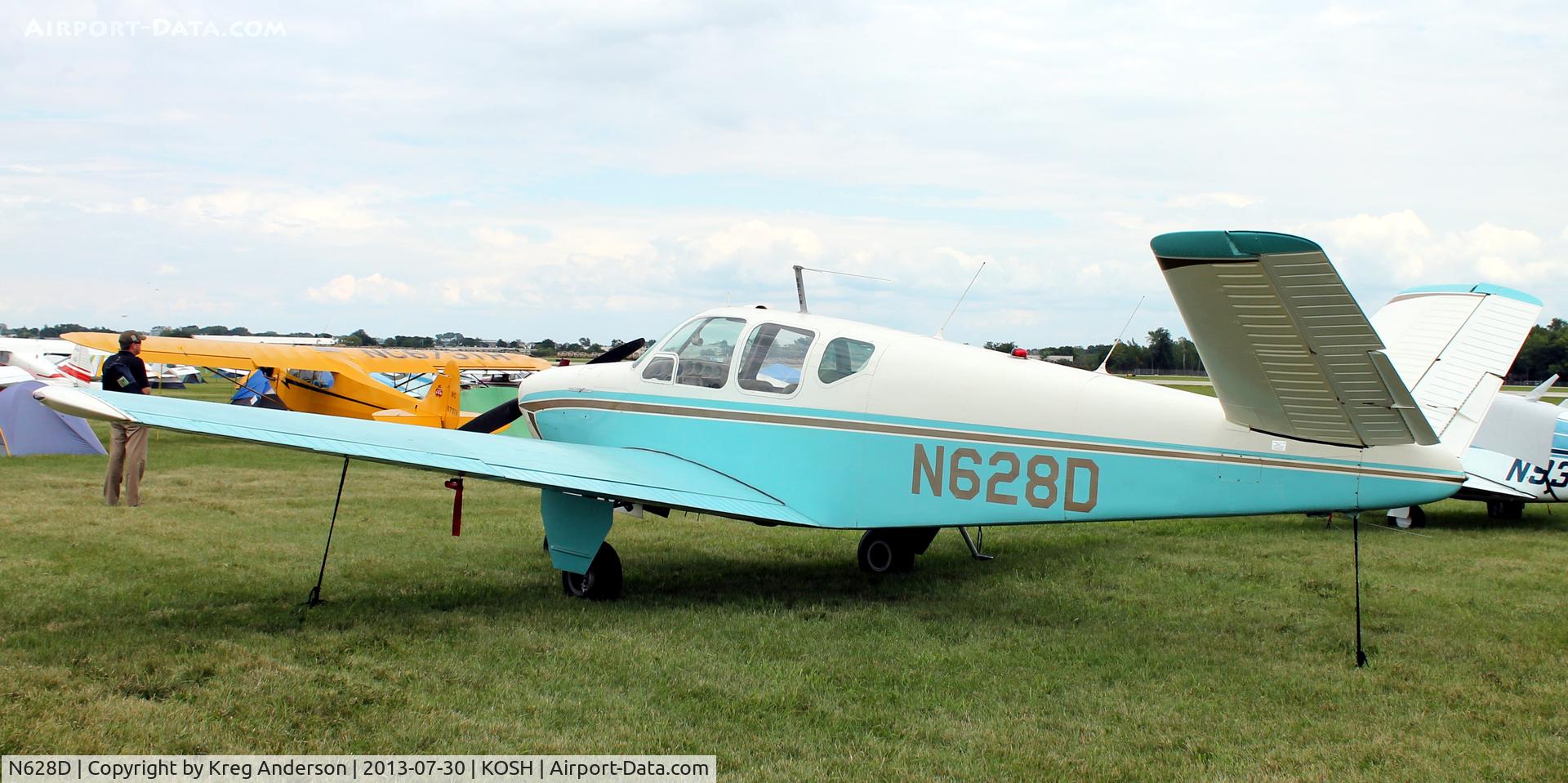 N628D, 1951 Beech C35 Bonanza C/N D-2889, EAA AirVenture 2013
