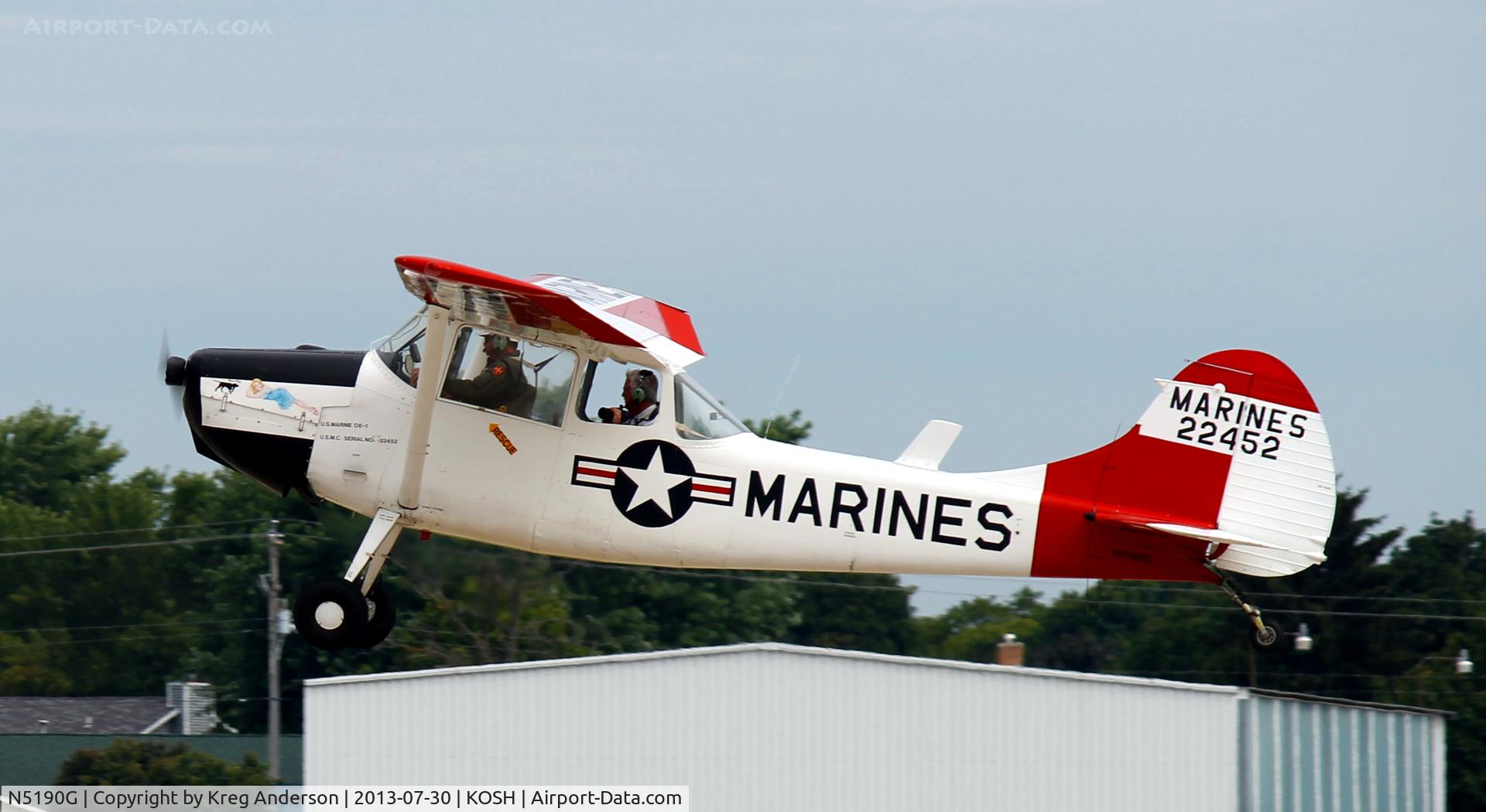 N5190G, 1951 Cessna 305A C/N 22452, EAA AirVenture 2013