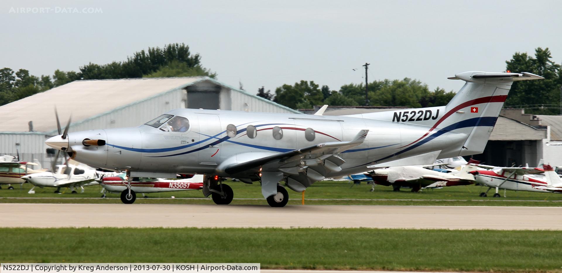 N522DJ, 2004 Pilatus PC-12/45 C/N 539, EAA AirVenture 2013