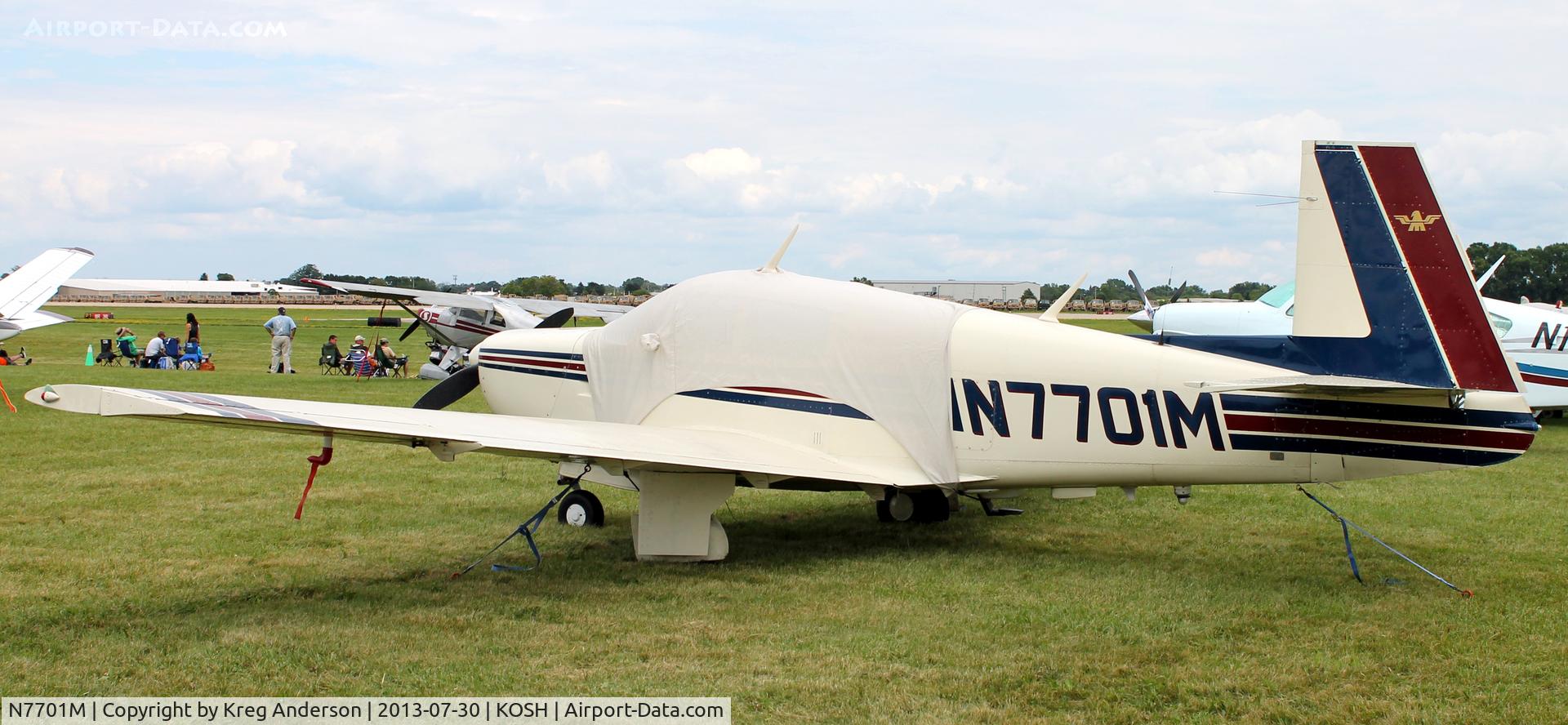 N7701M, 1967 Mooney M20C Ranger C/N 670119, EAA AirVenture 2013