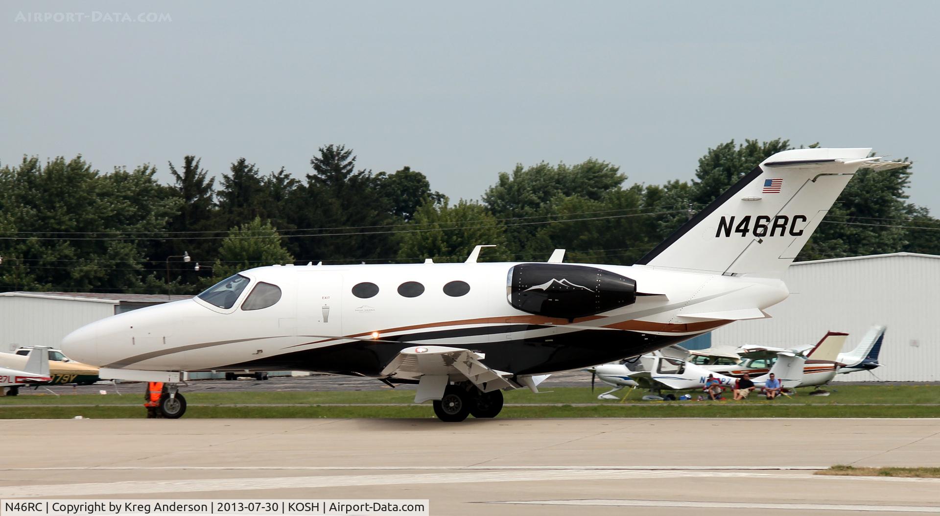 N46RC, 2010 Cessna 510 Citation Mustang Citation Mustang C/N 510-0327, EAA AirVenture 2013