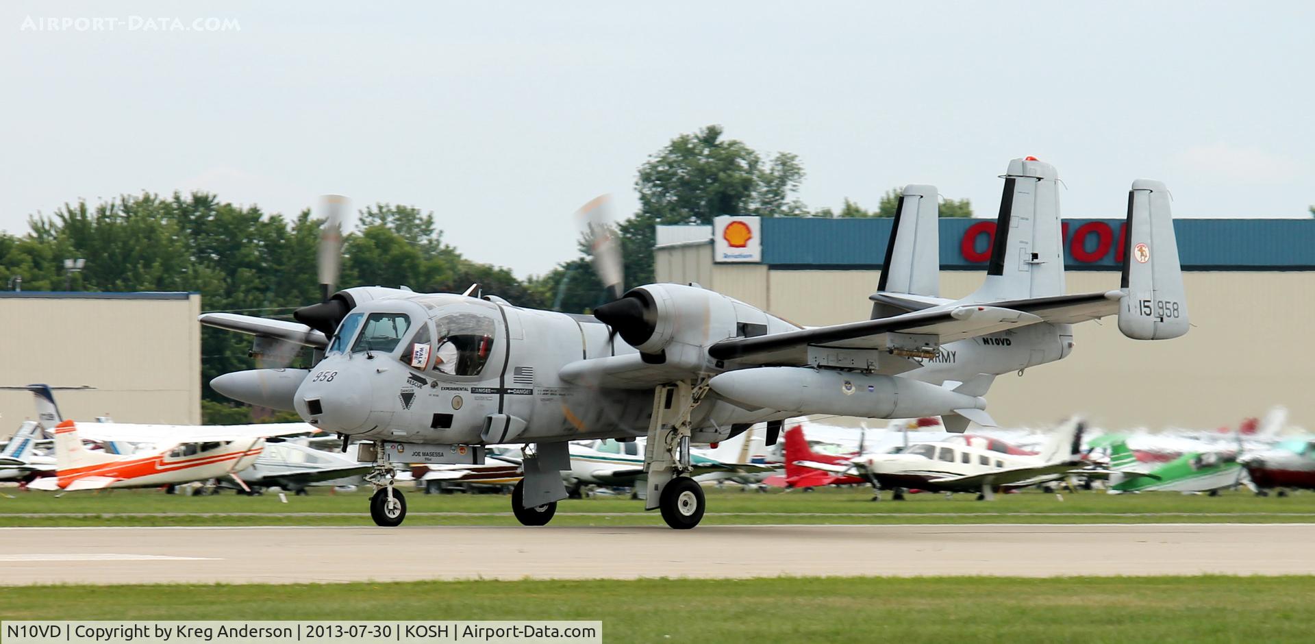 N10VD, 1968 Grumman OV-1D Mohawk C/N 162C, EAA AirVenture 2013