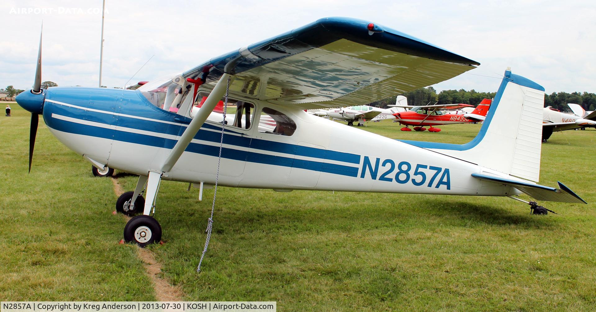 N2857A, 1953 Cessna 180 C/N 30057, EAA AirVenture 2013