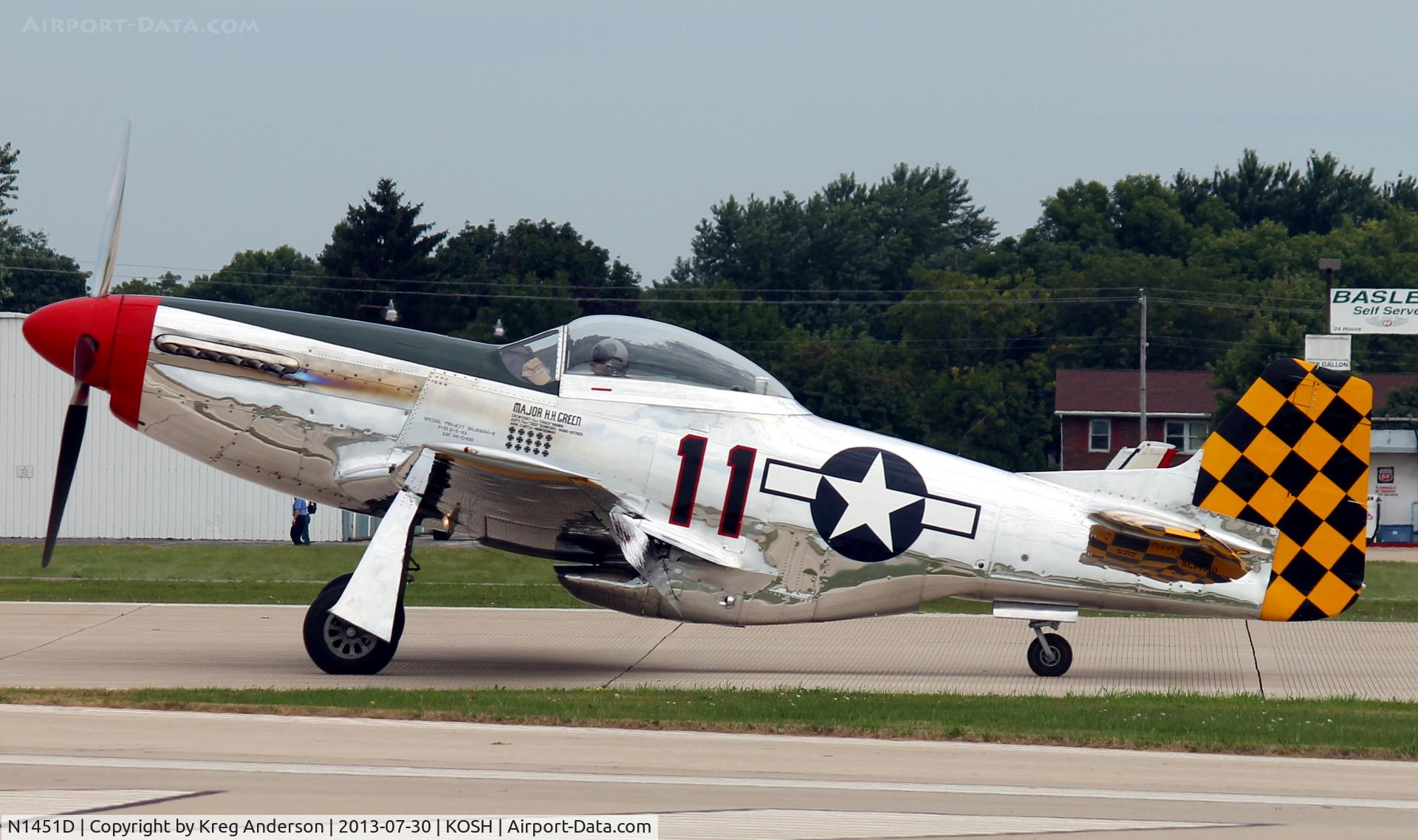 N1451D, 1944 North American P-51D Mustang C/N 44-74446A, EAA AirVenture 2013