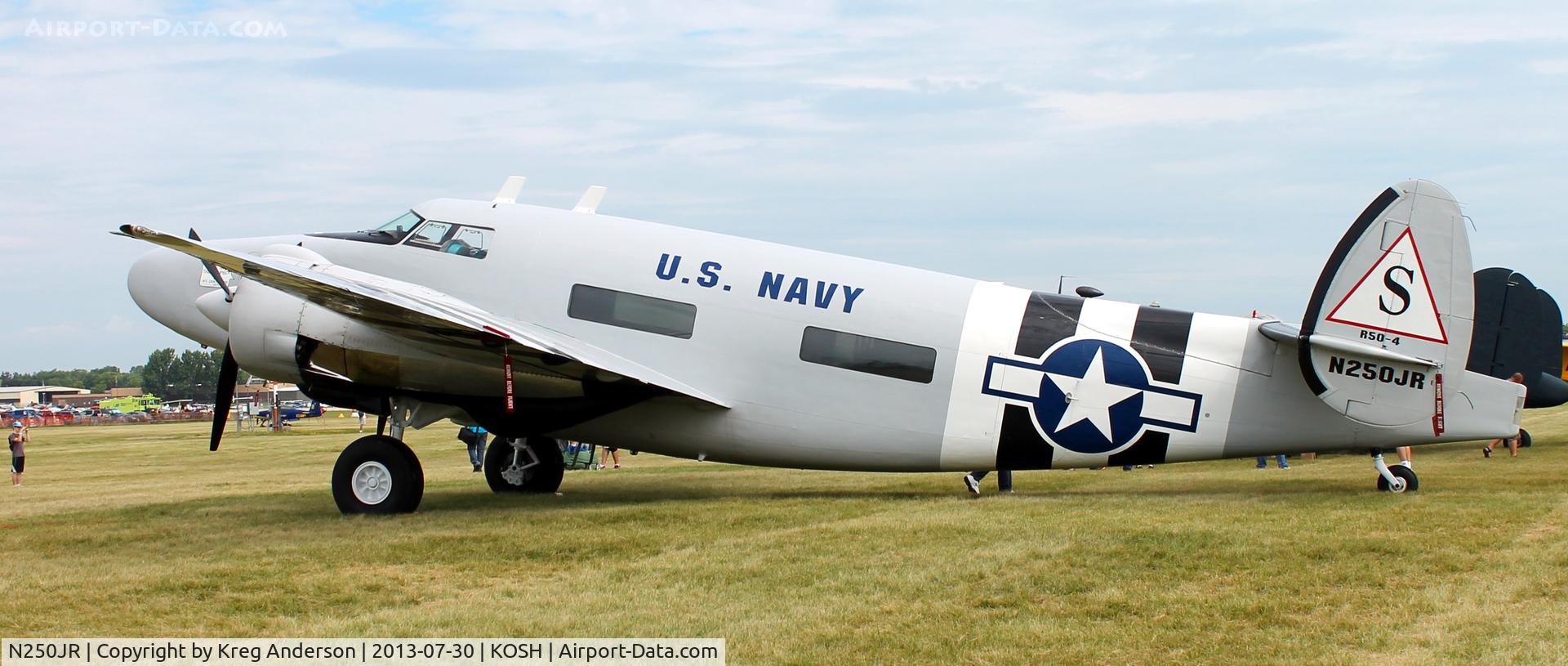 N250JR, 1942 Howard Aero Howard 250 (Lockheed C-60A Lodestar) C/N 2232 (18-2232), EAA AirVenture 2013