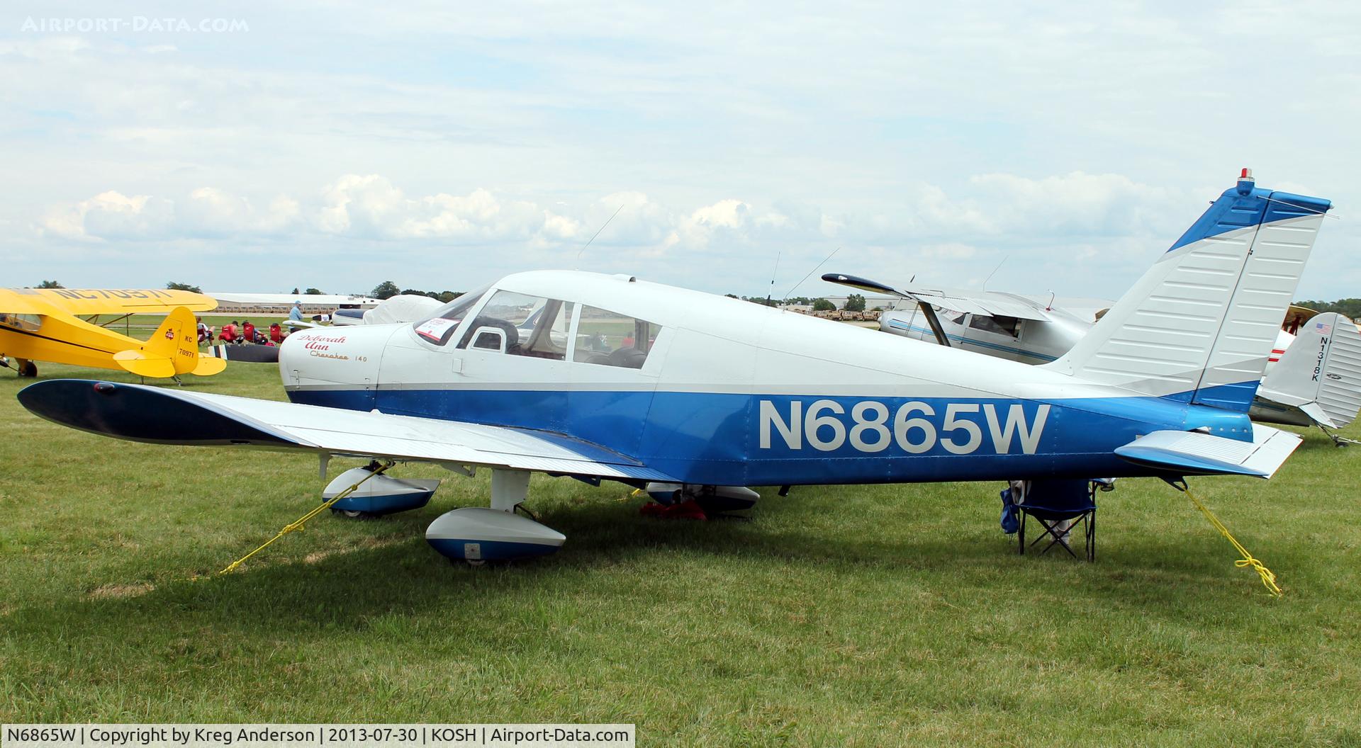N6865W, 1965 Piper PA-28-140 C/N 28-21021, EAA AirVenture 2013