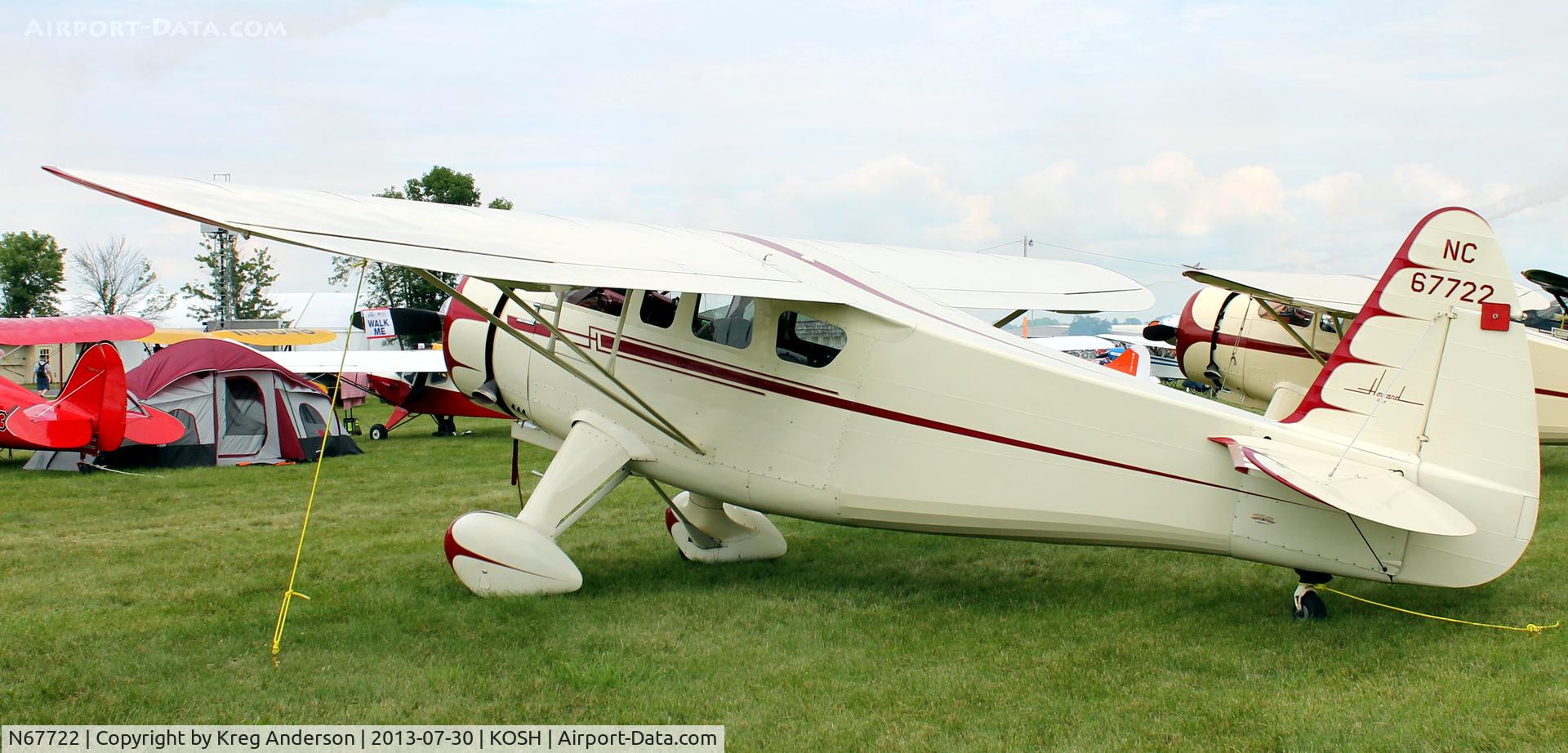 N67722, 1942 Howard Aircraft DGA-15P C/N 560, EAA AirVenture 2013