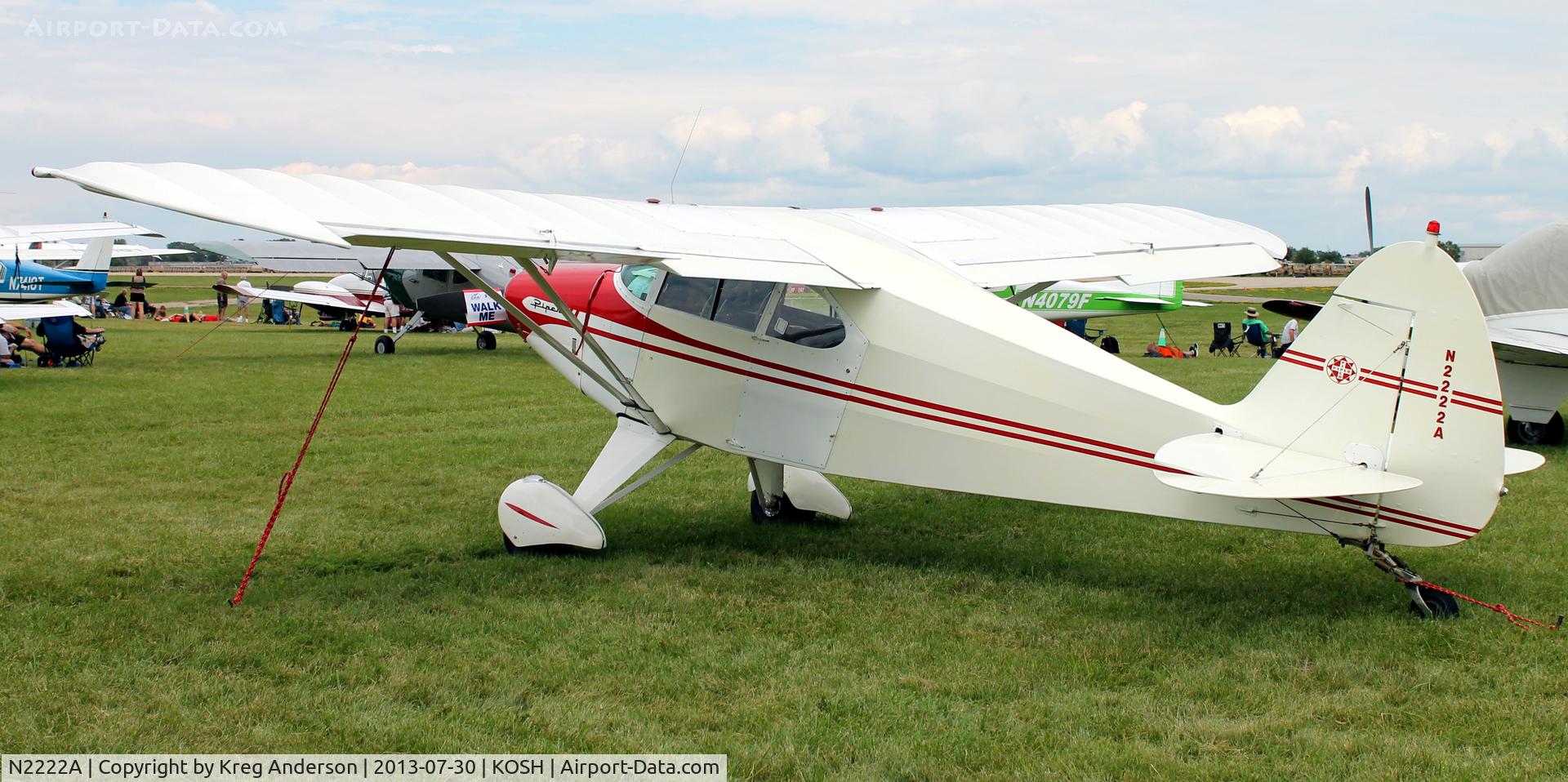 N2222A, 1952 Piper PA-20-135 Pacer C/N 20-914, EAA AirVenture 2013