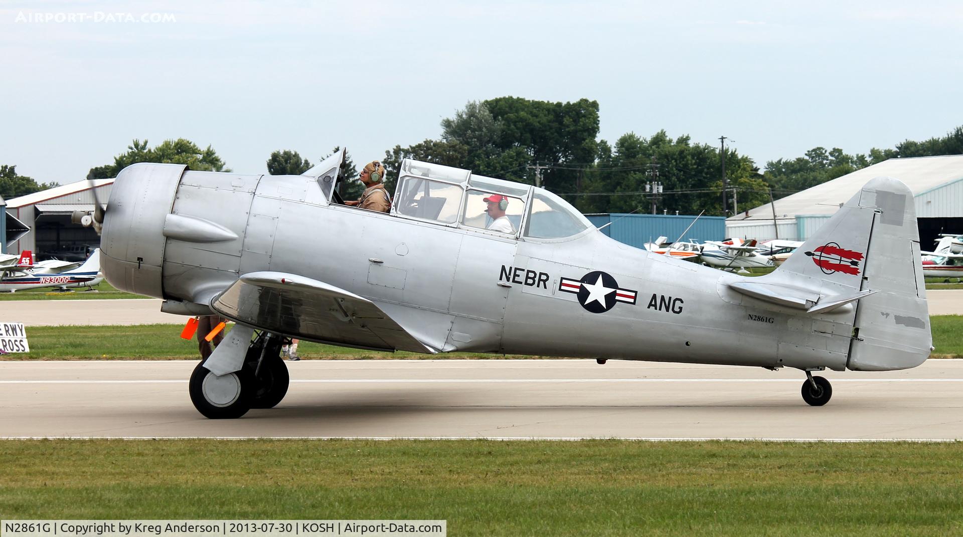 N2861G, North American SNJ-6 Texan C/N 121-43120, EAA AirVenture 2013