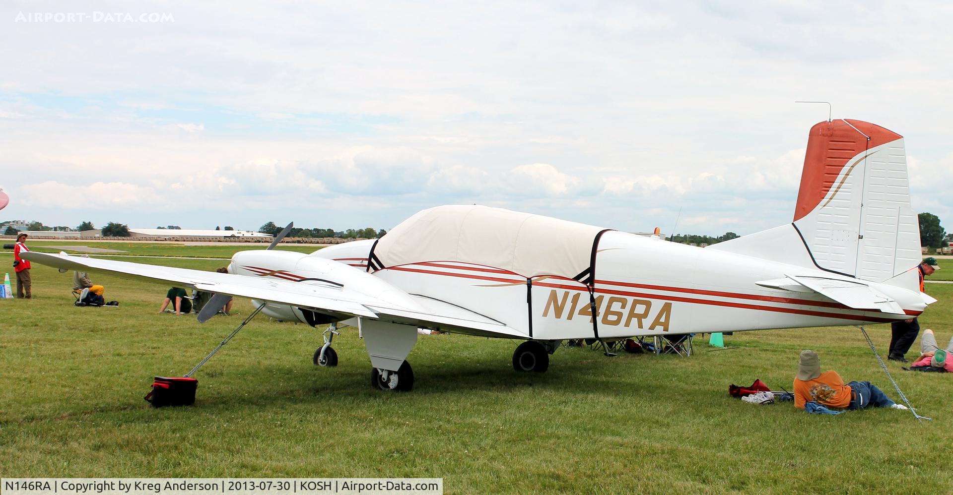 N146RA, 1959 Beech 95 Travel Air C/N TD-294, EAA AirVenture 2013