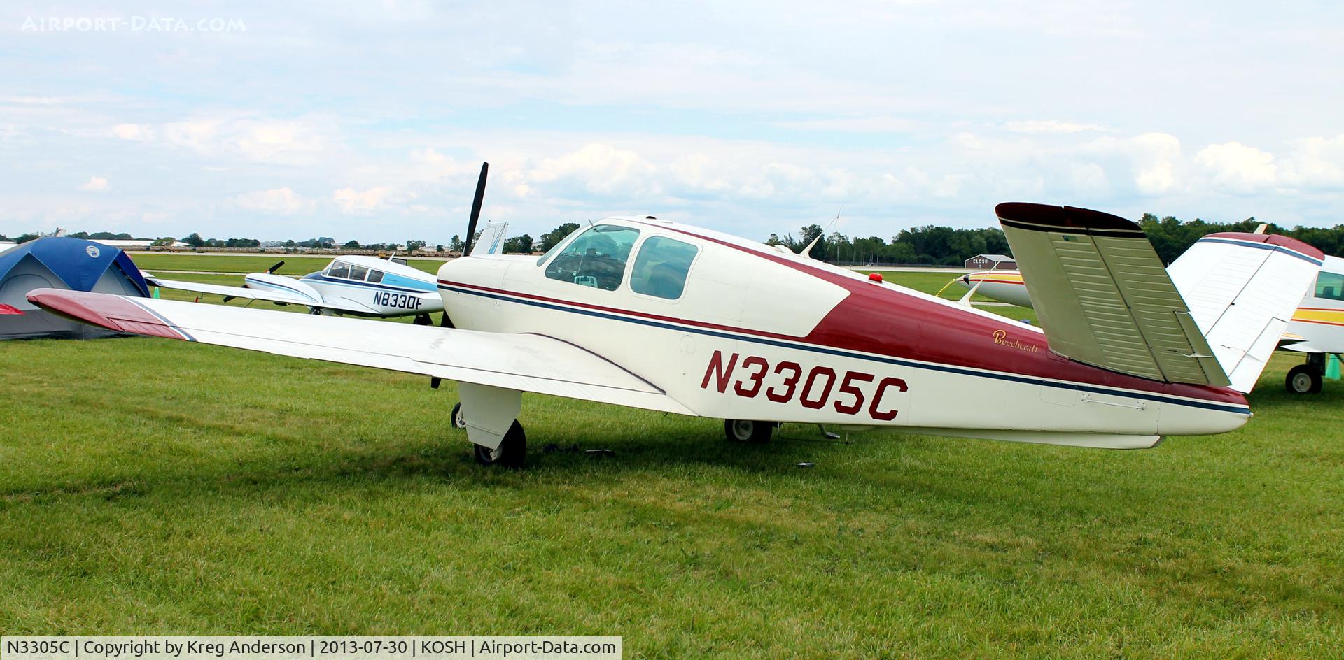 N3305C, 1954 Beech E35 C/N D3971, EAA AirVenture 2013