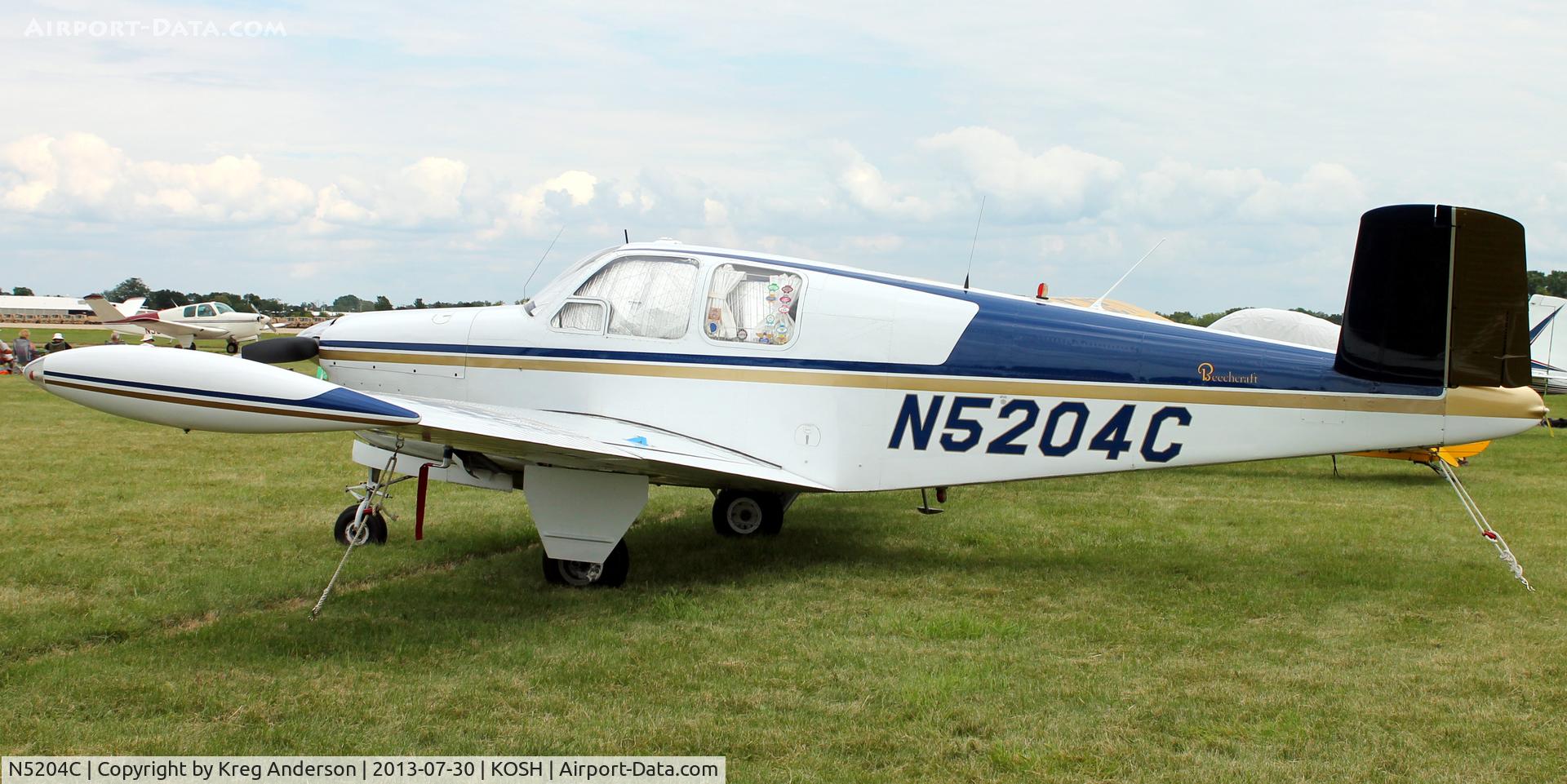 N5204C, 1950 Beech B35 Bonanza C/N D-2549, EAA AirVenture 2013
